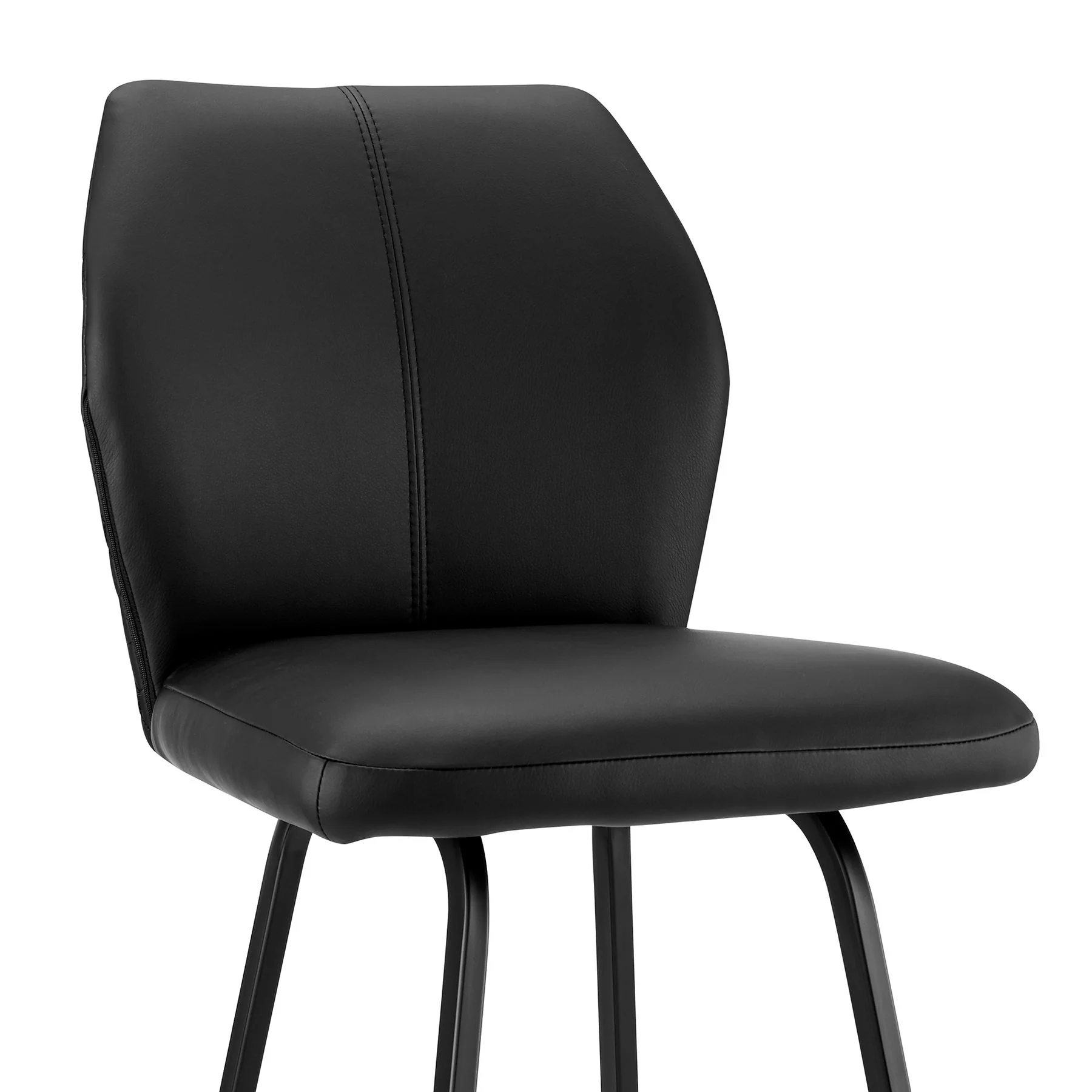 Tandy Black Faux Leather and Black Metal 30" Bar Stool - Image 6