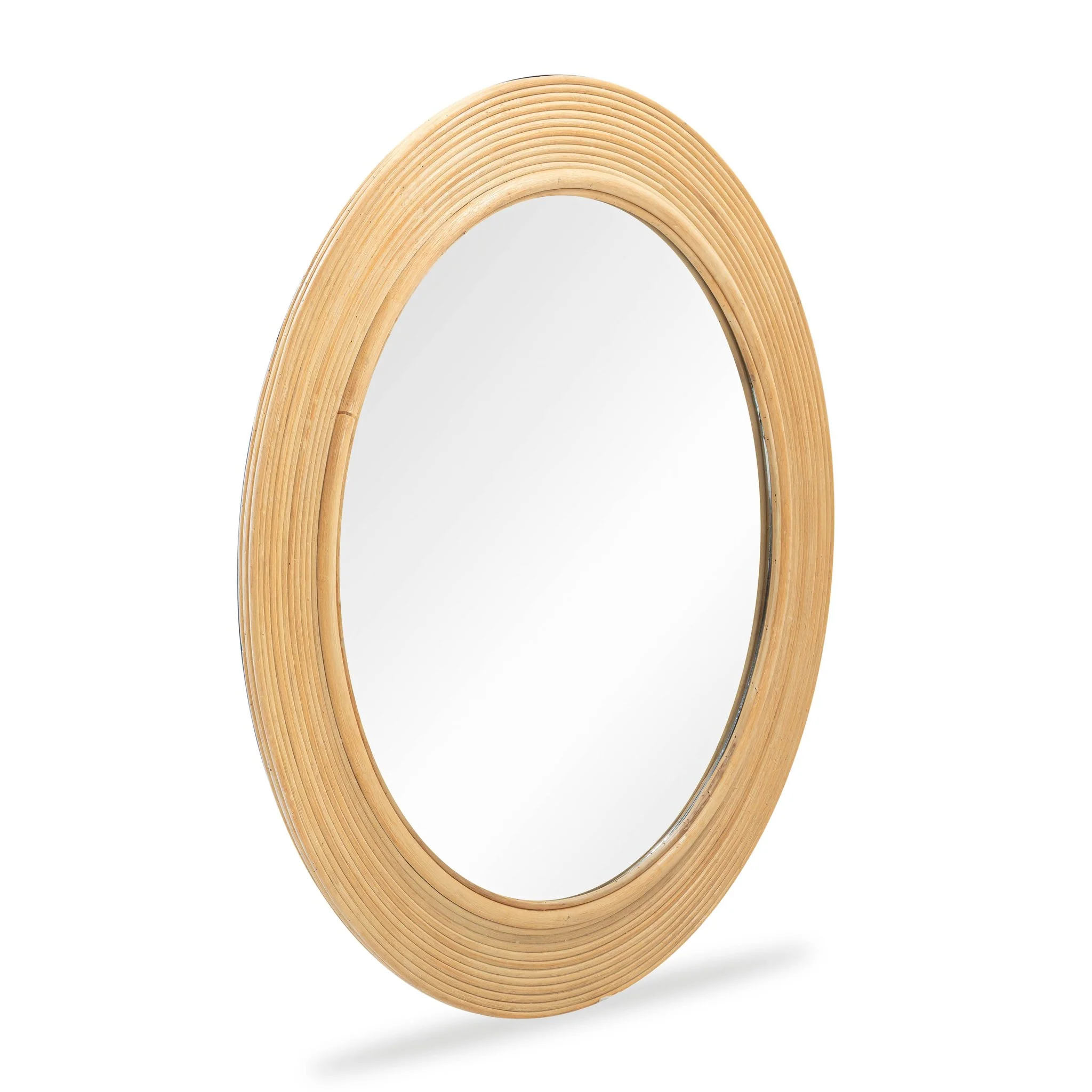 Tanya Natural Rattan Round Wall Mirror - Image 2