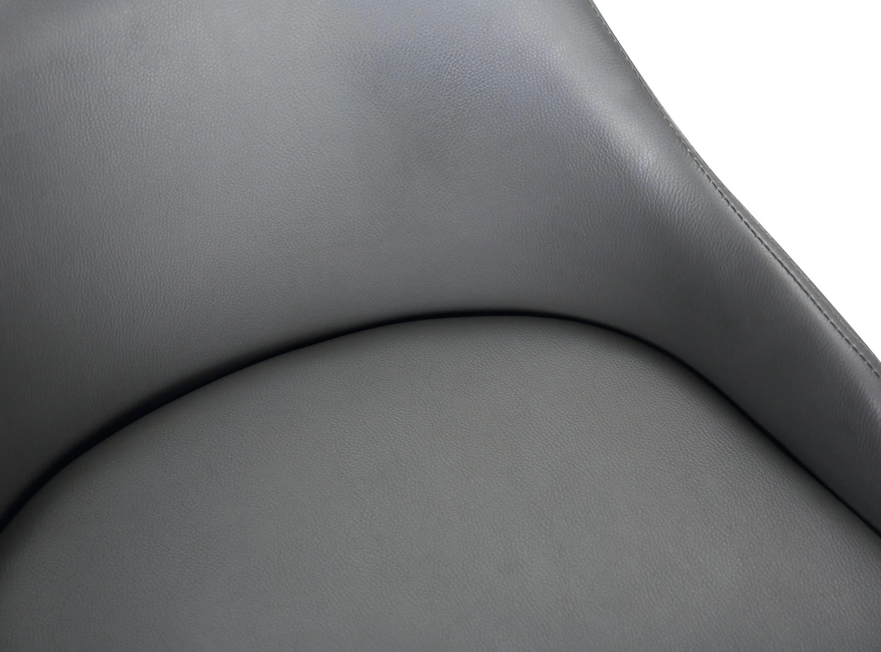 Tara Contemporary Adjustable Barstool in Black Brushed Wood Finish and Gray Faux Leather - Image 5