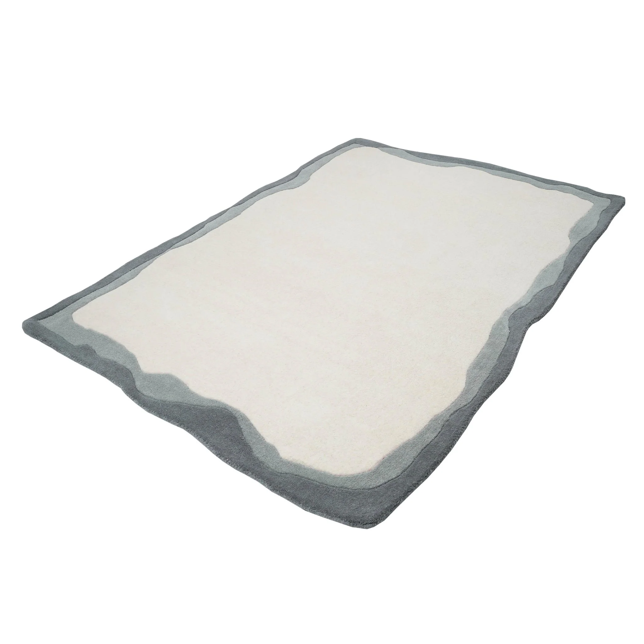 Tarba Grey 5'x7' Rectangular Floor Rug - Image 3