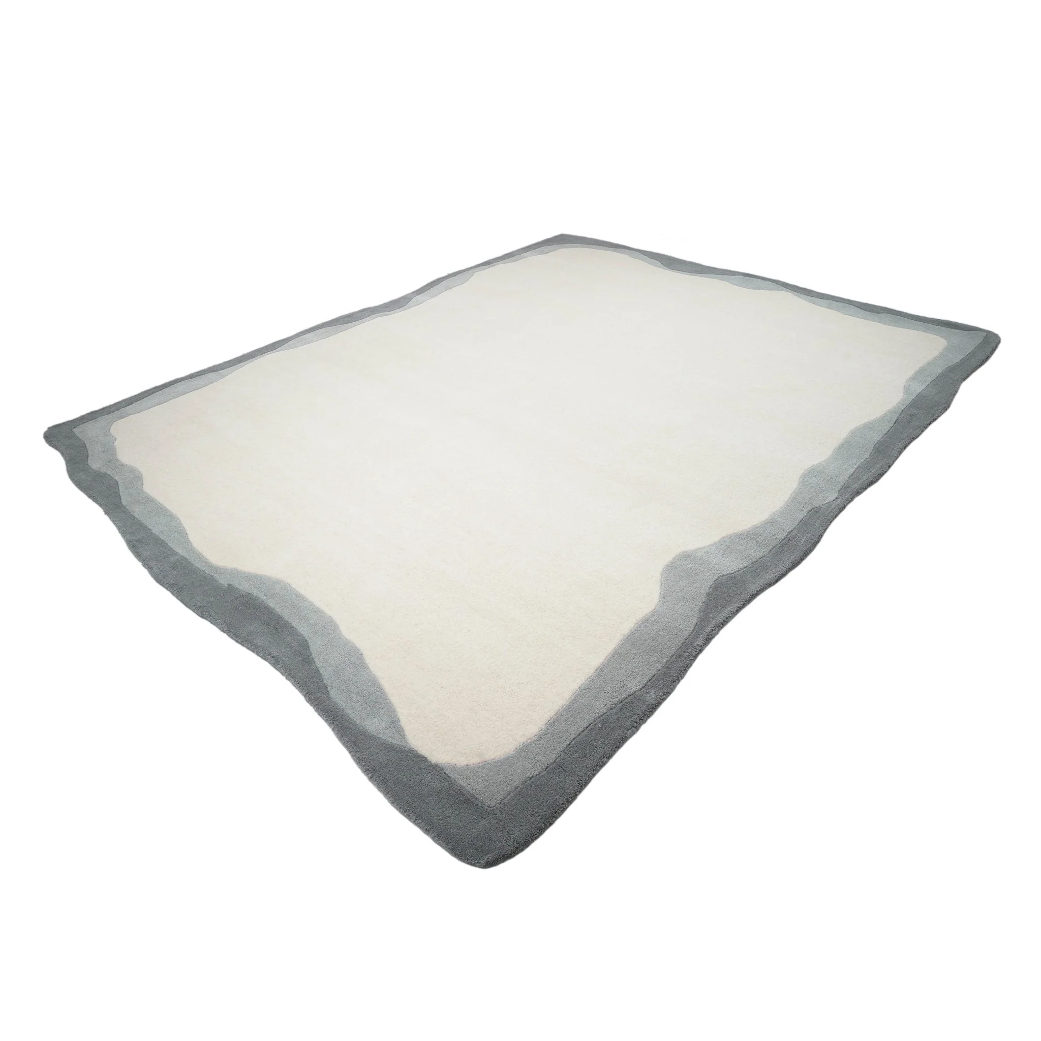 Tarba Grey 8'x10' Rectangular Floor Rug - Image 3