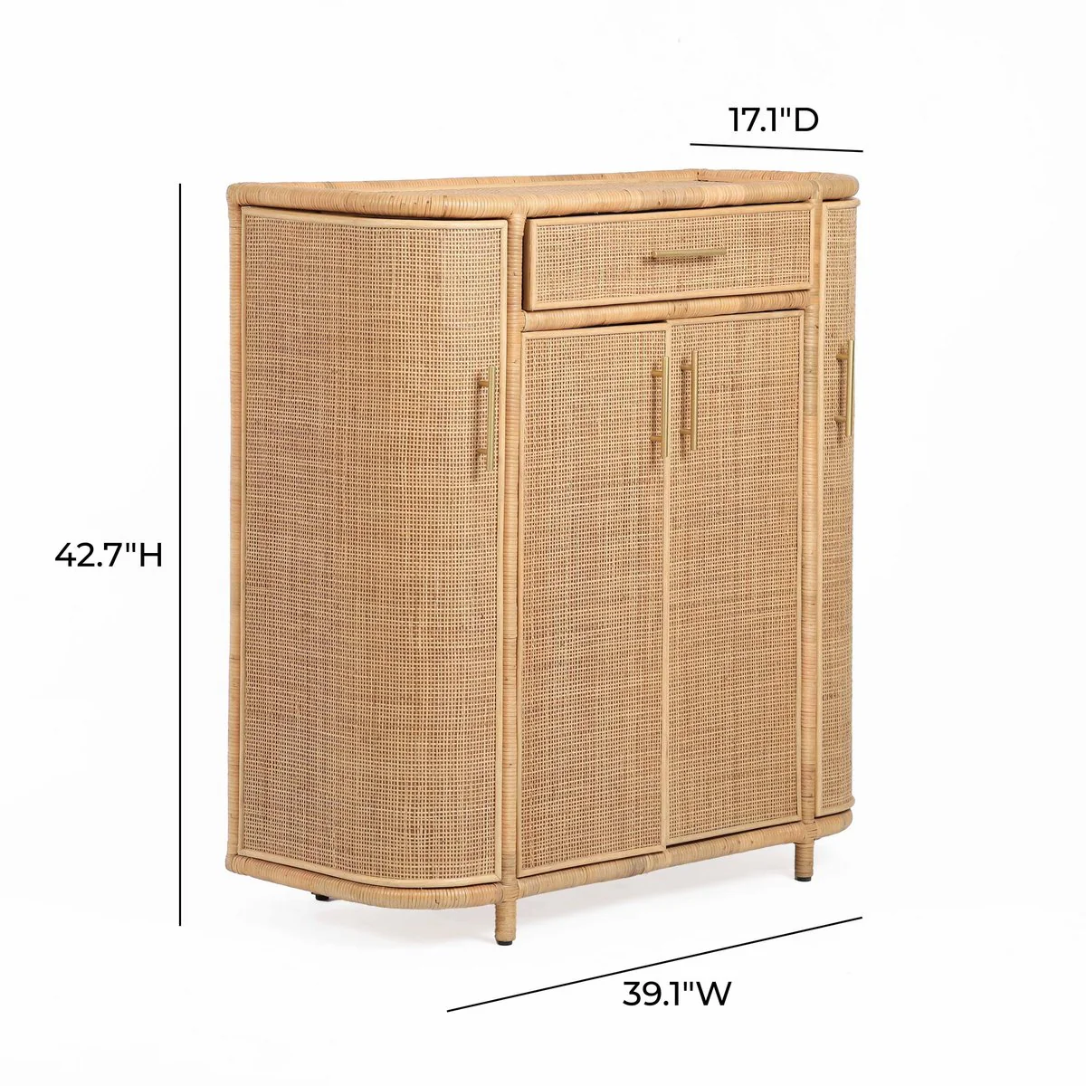 Tarot Natural Rattan Bar Cabinet - Image 10