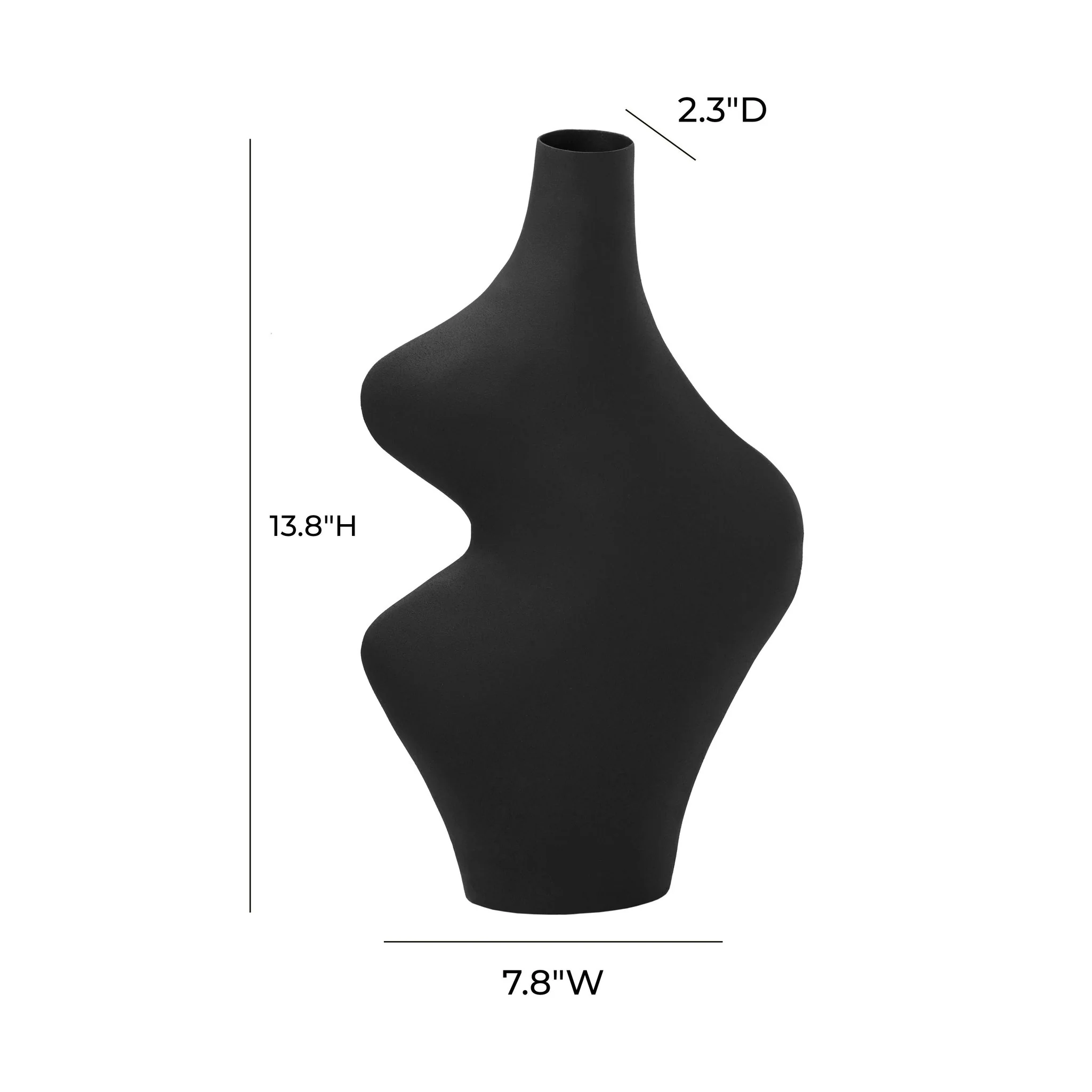 Tarri Black Steel Vase - Image 7