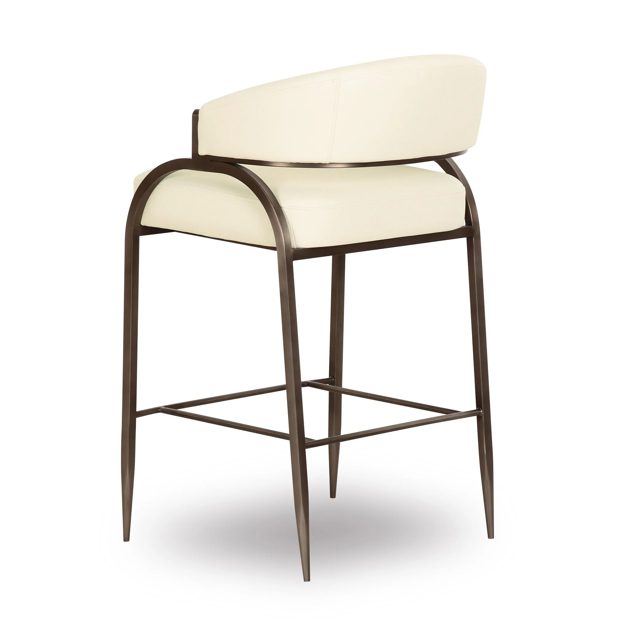 Tatum Cream Performance Vegan Leather Counter Stool - Image 4