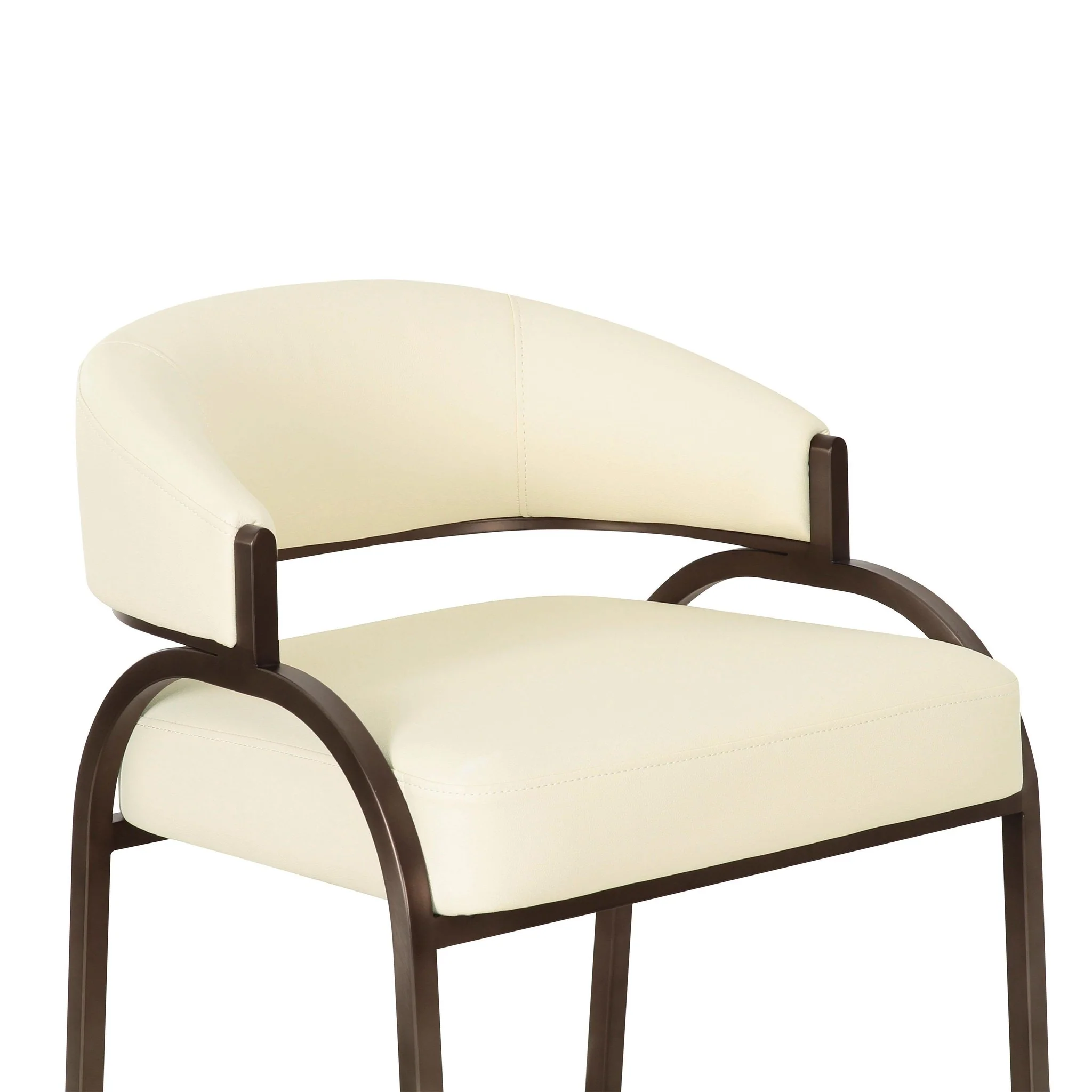 Tatum Cream Performance Vegan Leather Counter Stool - Image 5
