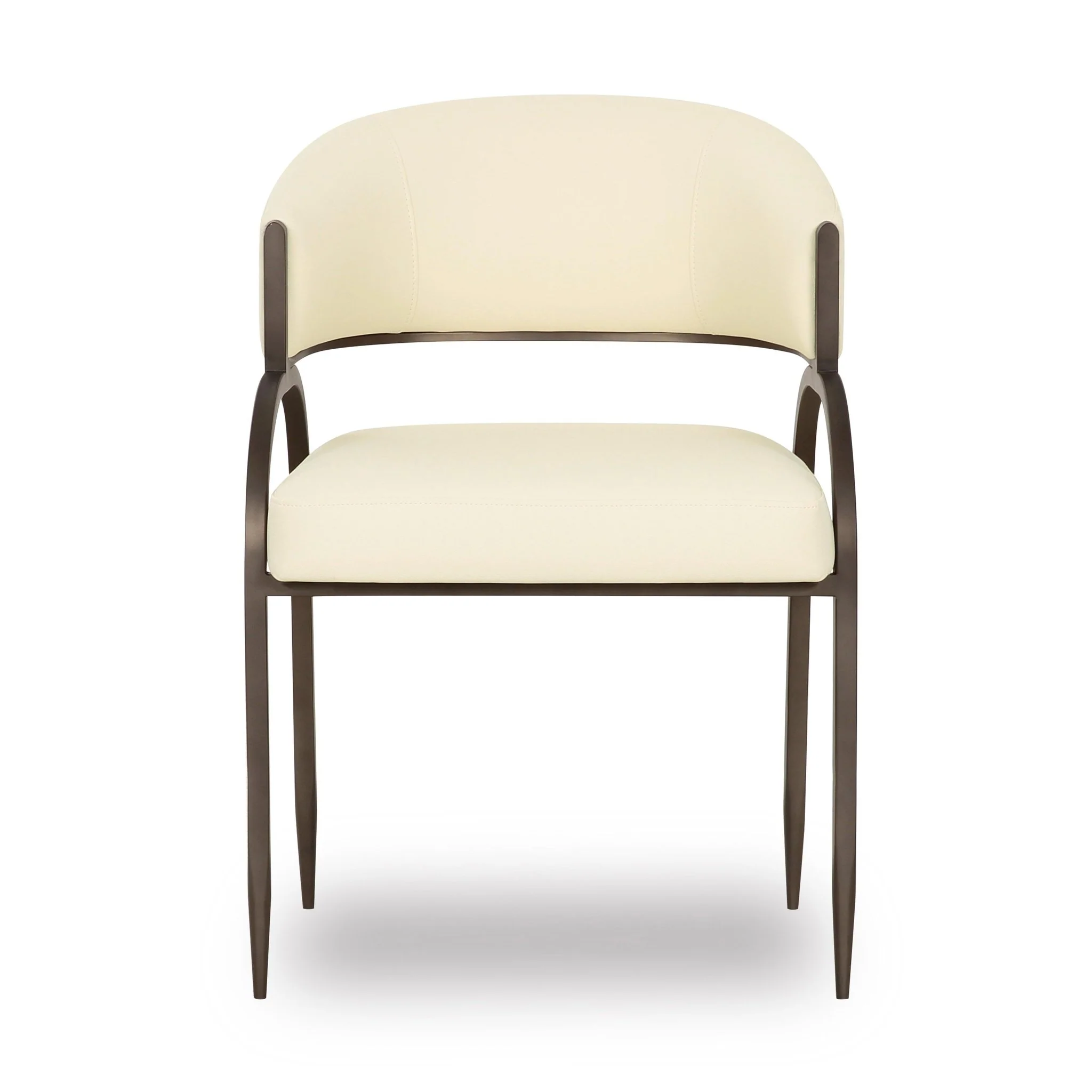 Tatum Cream Performance Vegan Leather Dining Chair - Image 3