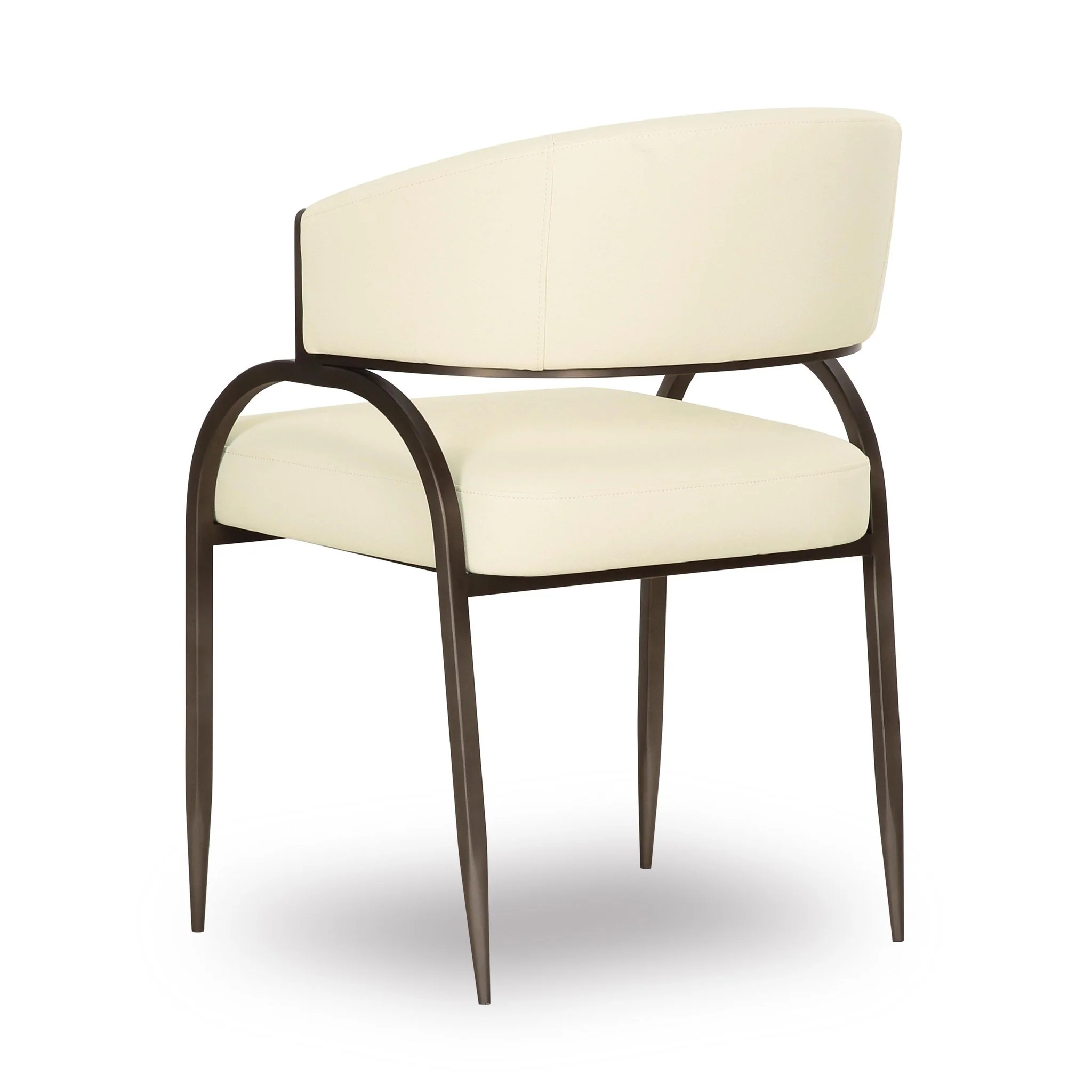 Tatum Cream Performance Vegan Leather Dining Chair - Image 4