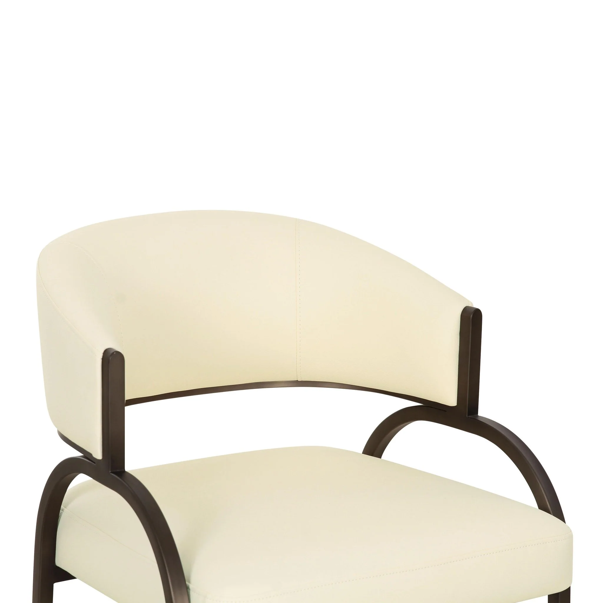 Tatum Cream Performance Vegan Leather Dining Chair - Image 5