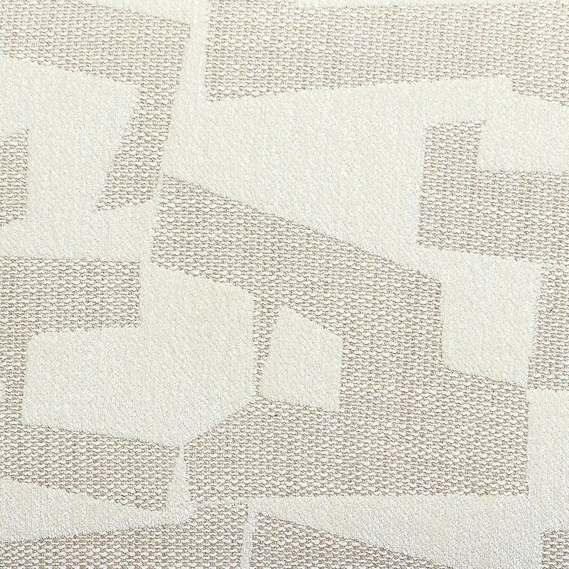 Tatum Cream Vegan Leather and 2-Tone Jacquard Counter Stool - Image 8