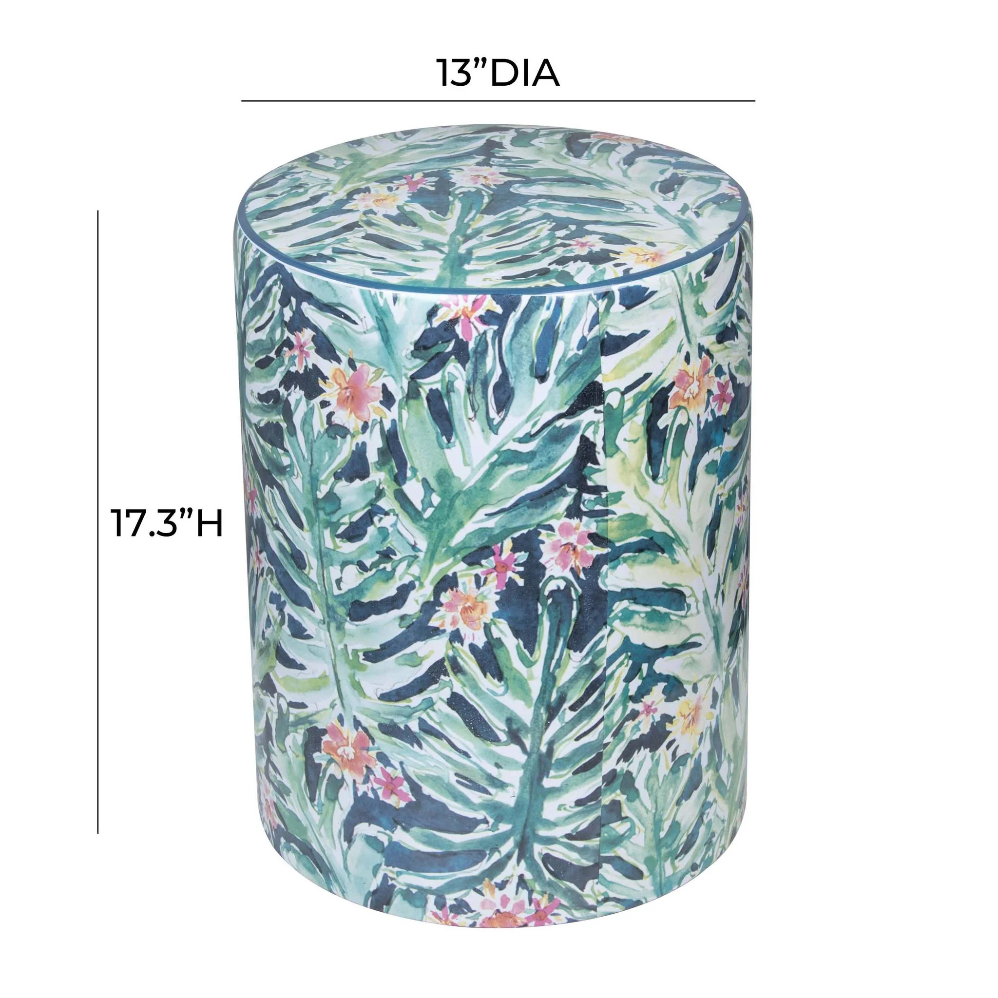 Taurus Ceramic Stool in Garden Print - Image 6