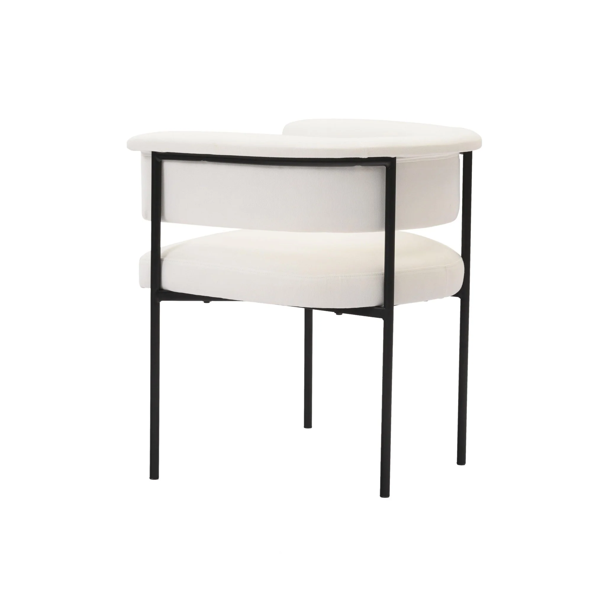 Taylor Cream Performance Linen Dining Chair - Image 6