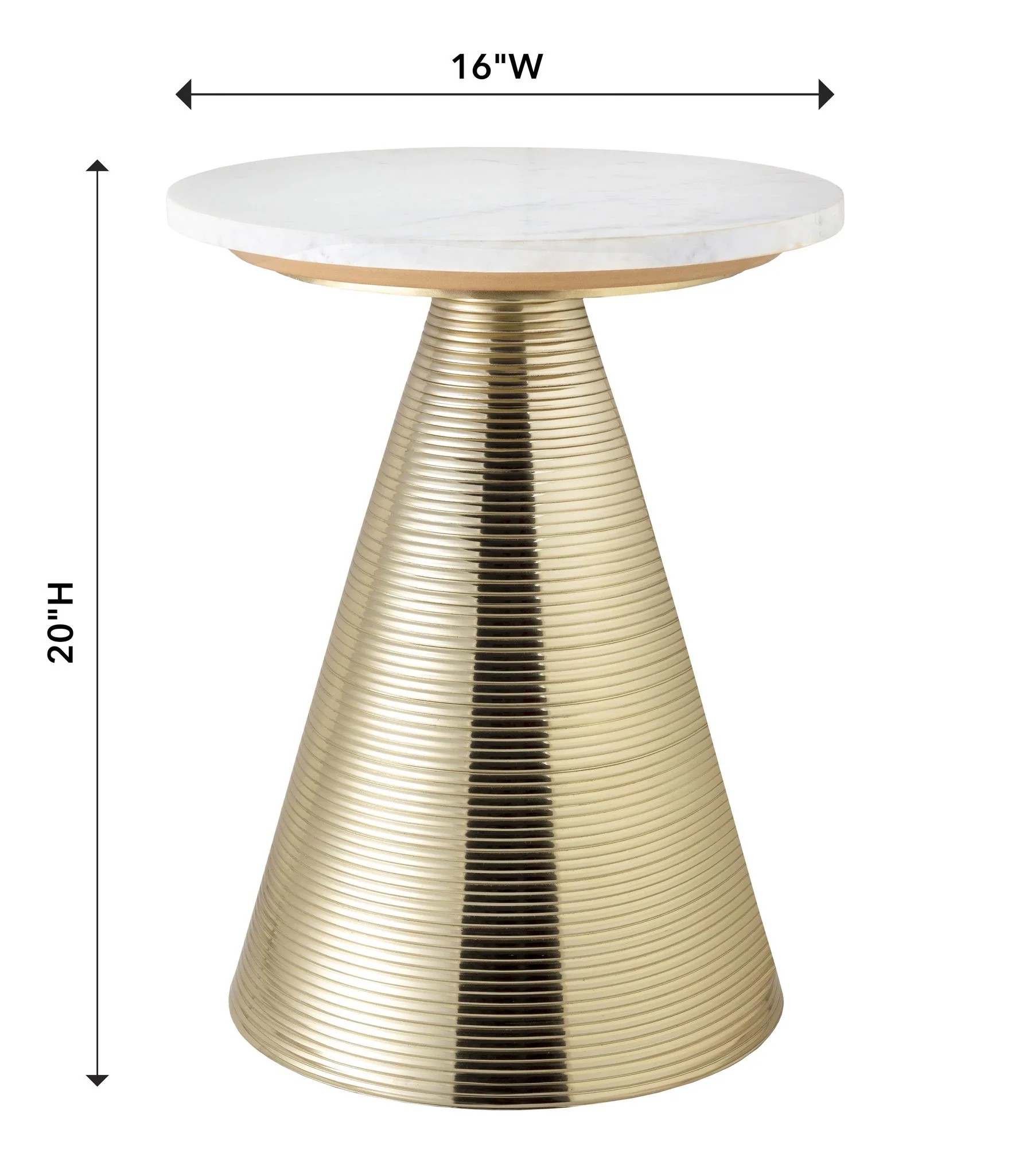 Tempo Marble Side Table - Image 5
