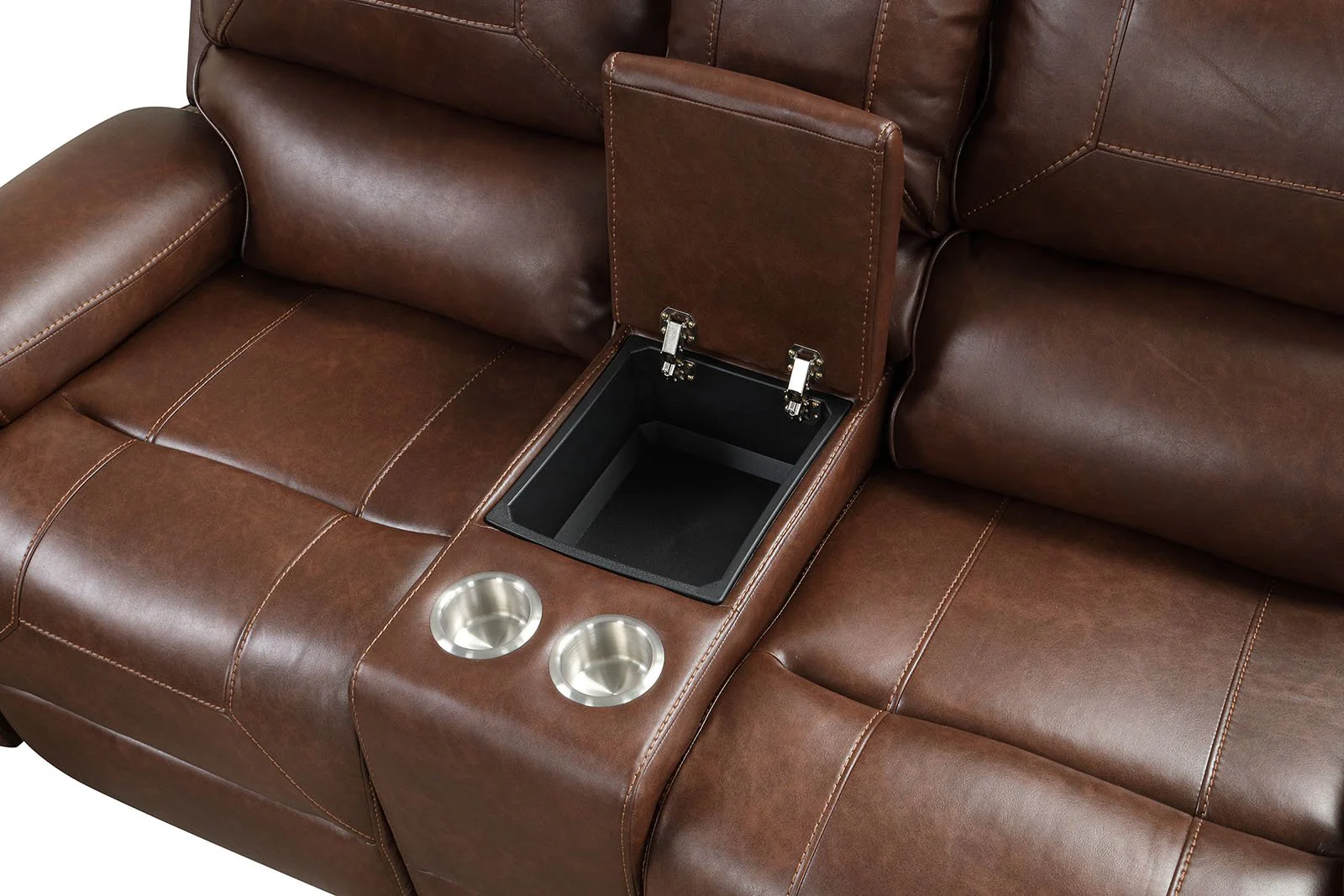 Tepic Manual Sofa + Loveseat, Brown - Image 2