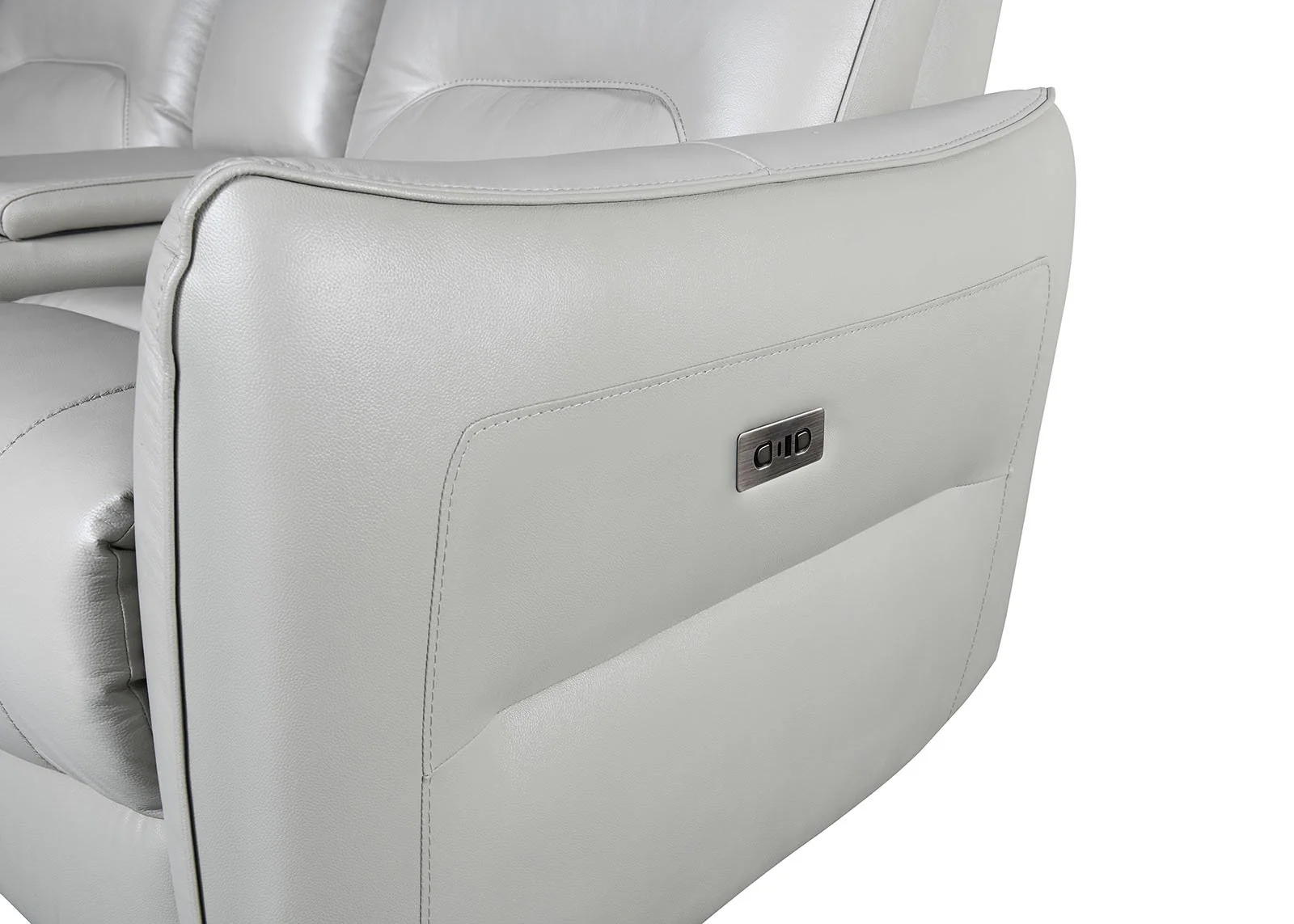 Terentius Power Loveseat, Taupe - Image 4
