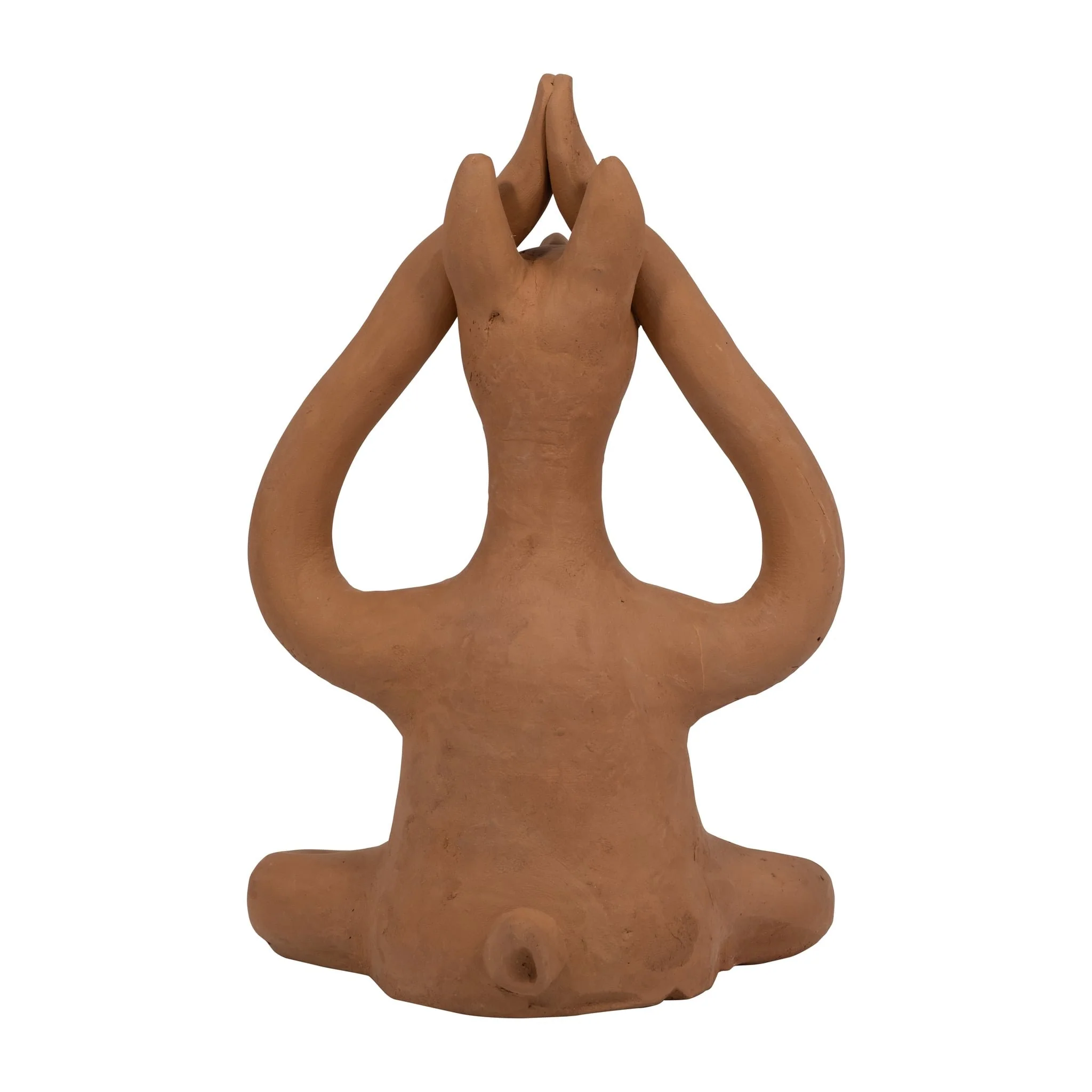 Terracotta, 10" Salutation Yoga Bunny, Natural - Image 4