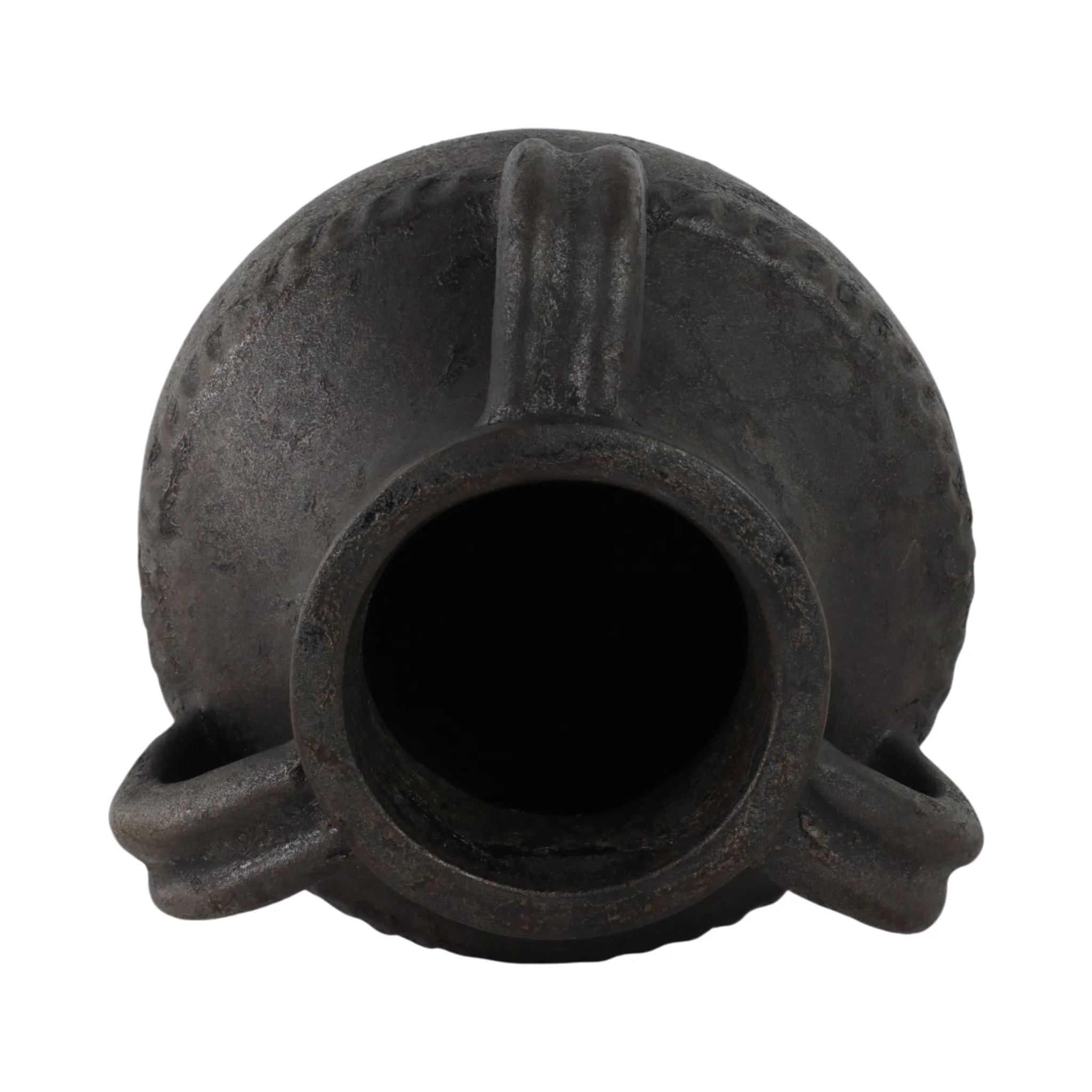 Terracotta, 10" Triple Handle Jug, Black - Image 6