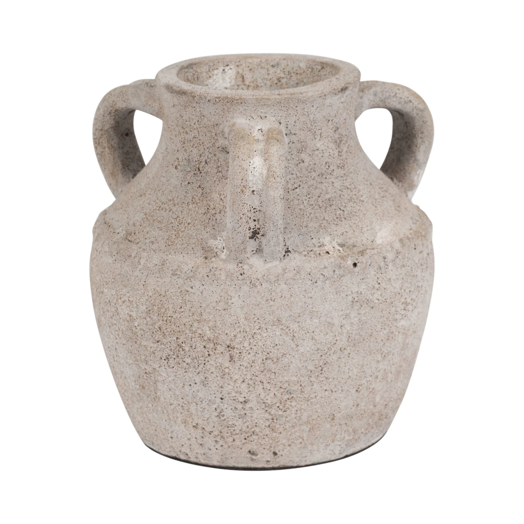 Terracotta, 10" Triple Handle Jug, Ivory - Image 3
