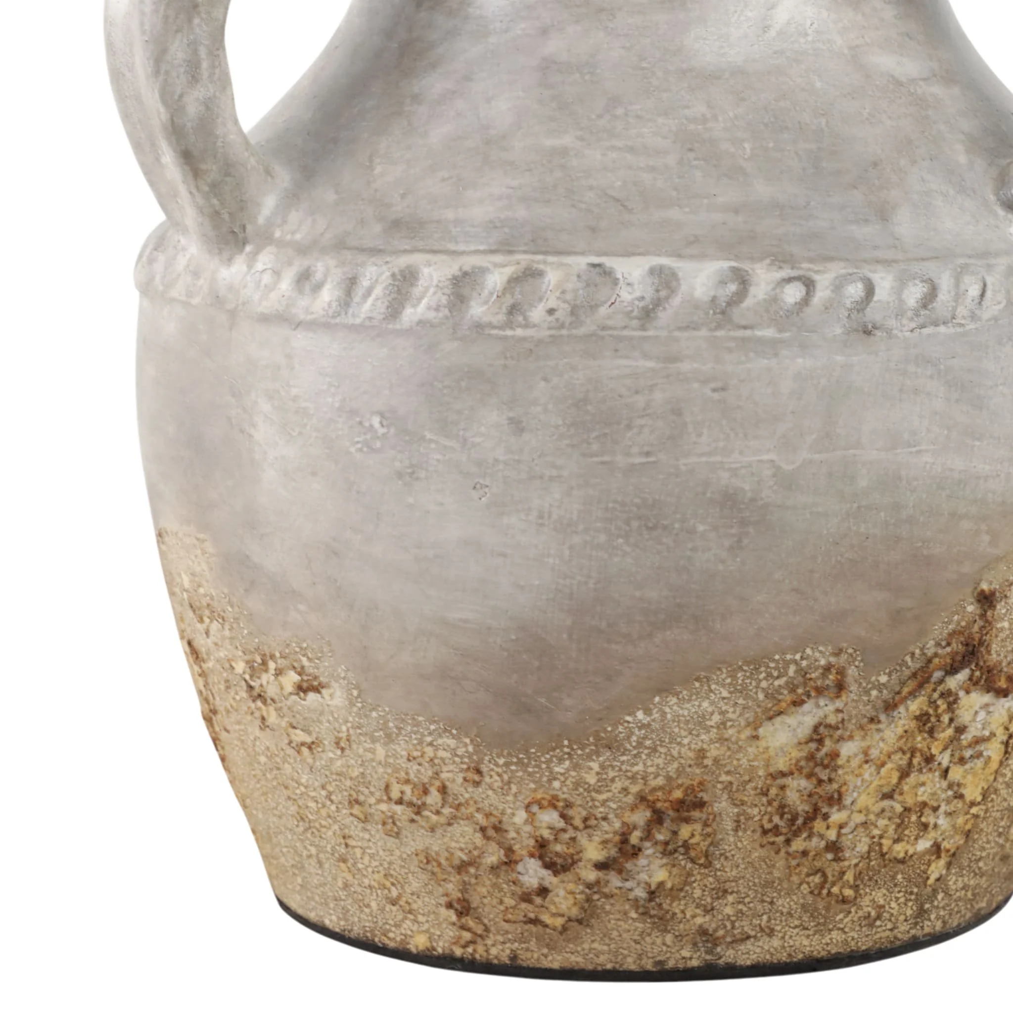Terracotta, 10" Triple Handle Jug, Reactive Glaze - Image 5