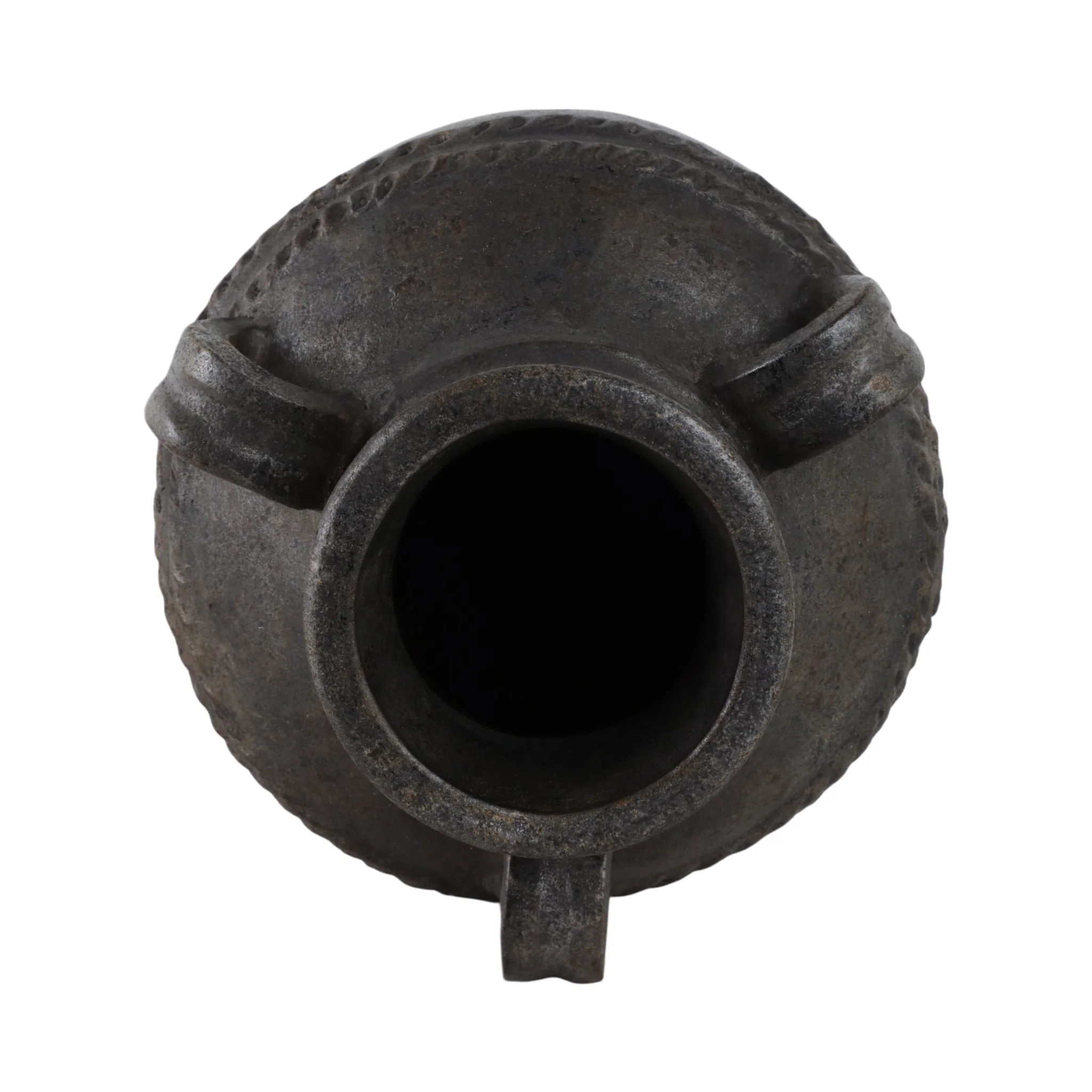 Terracotta, 12" Triple Handle Jug, Black - Image 6
