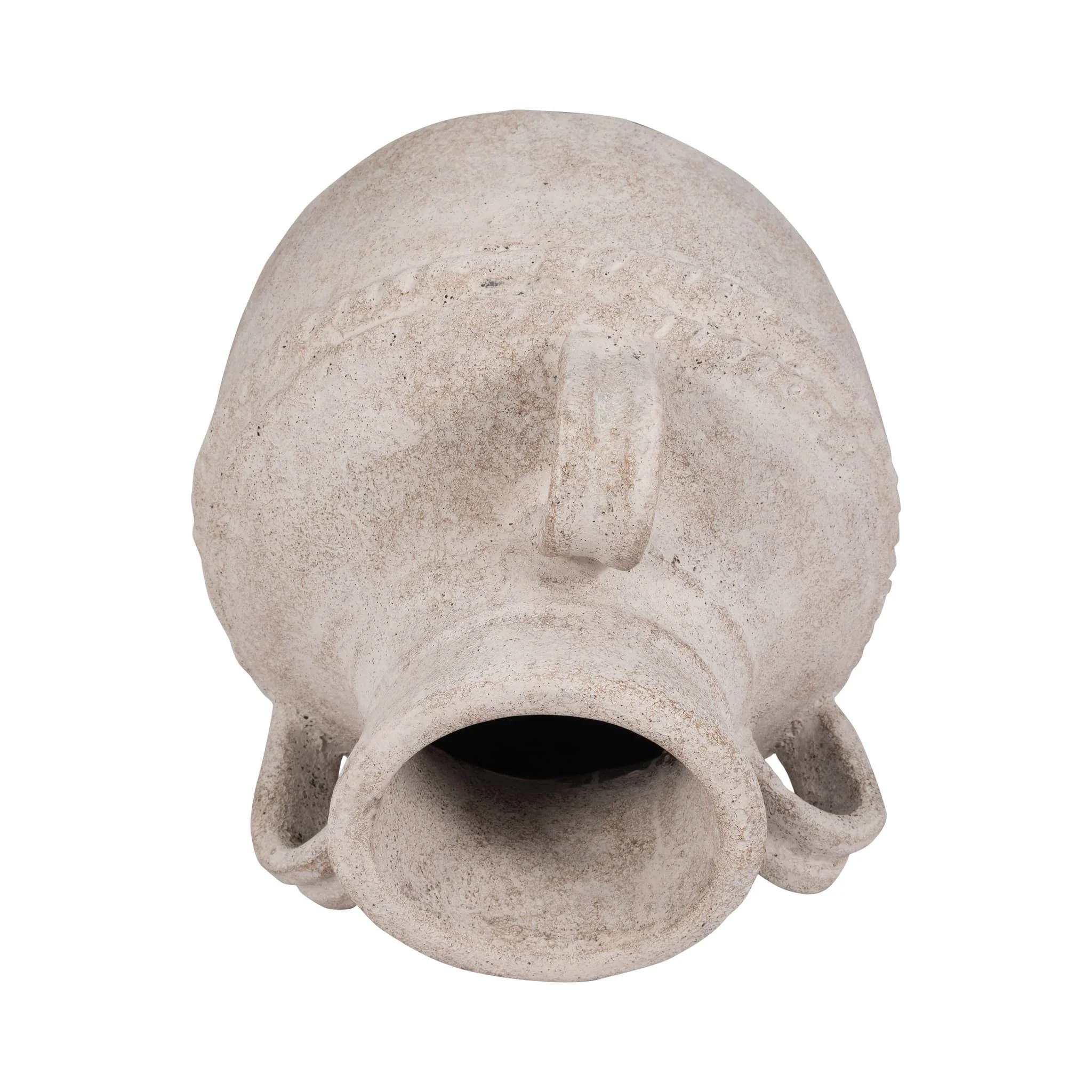 Terracotta, 12" Triple Handle Jug, Ivory - Image 5