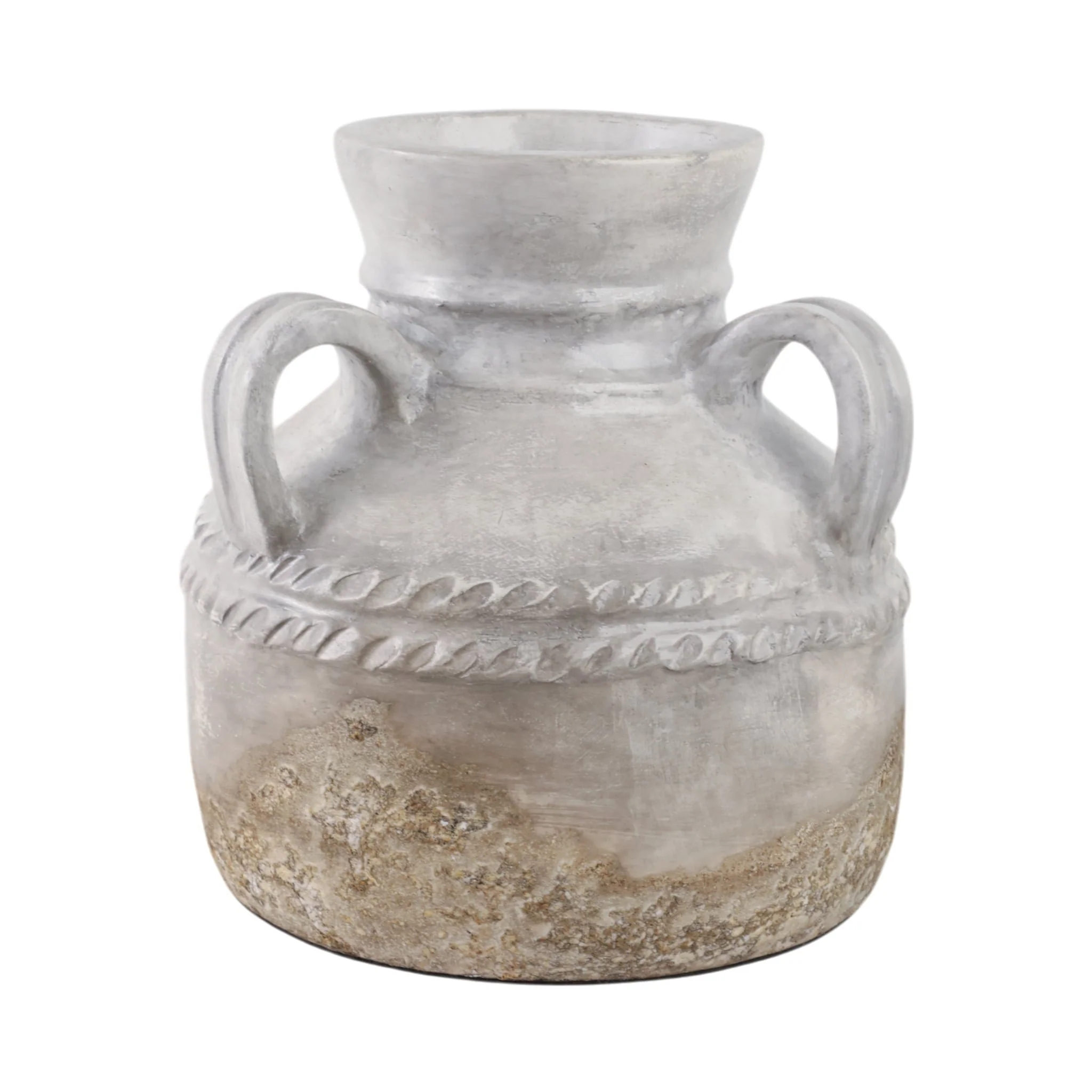 Terracotta, 12" Triple Handle Jug, Reactive Glaze - Image 5