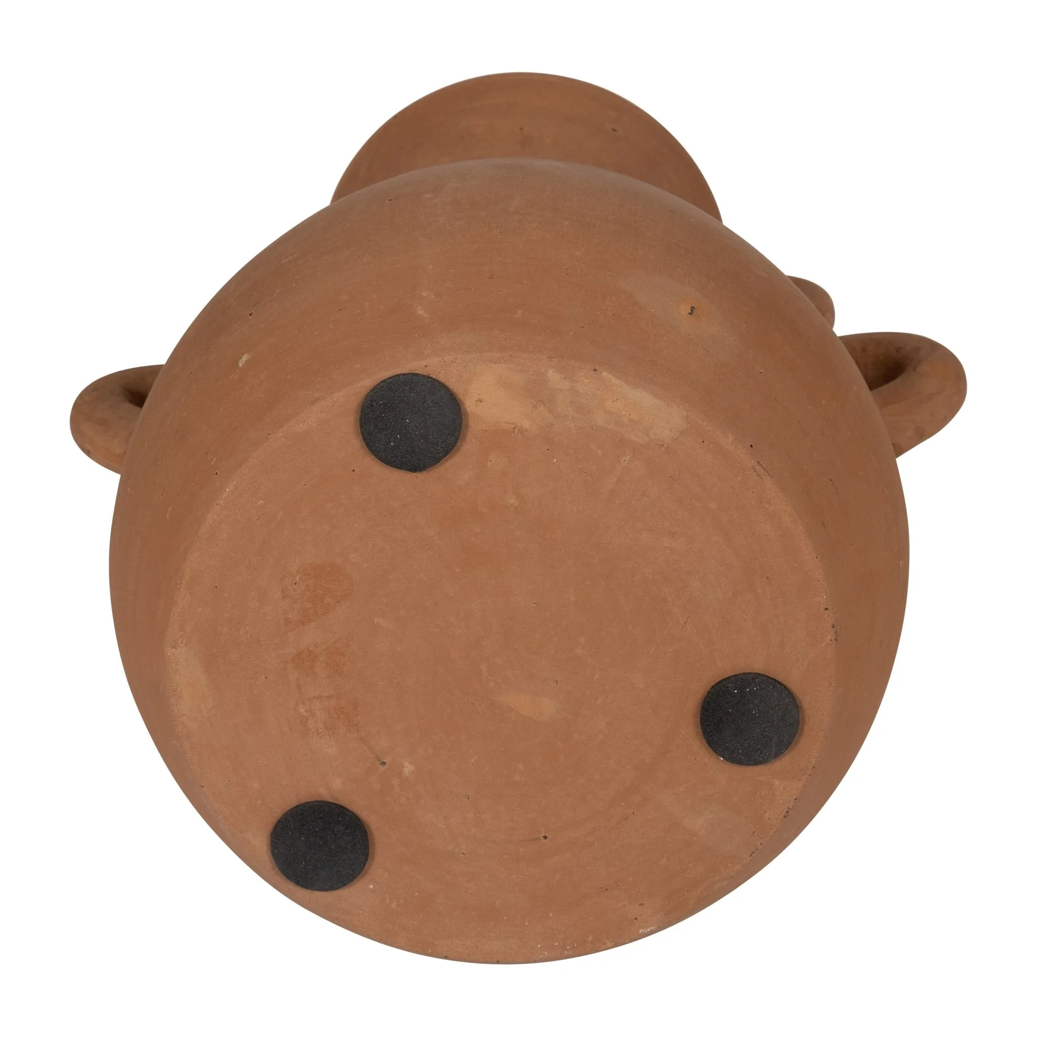 Terracotta, 12" Vase With 4 Handles, Natural - Image 7