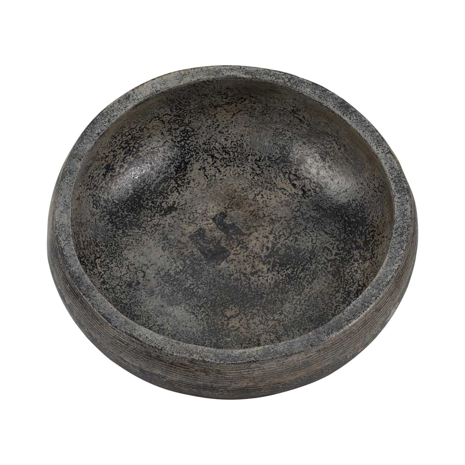 Terracotta, 14" Etched Bowl On Stand, Multi - Image 5