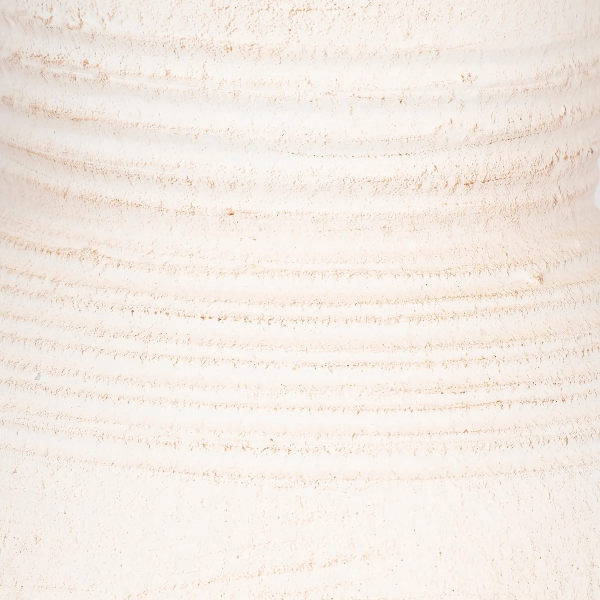 Terracotta, 15" Vase With Ring At Neck, Ivory - Image 4