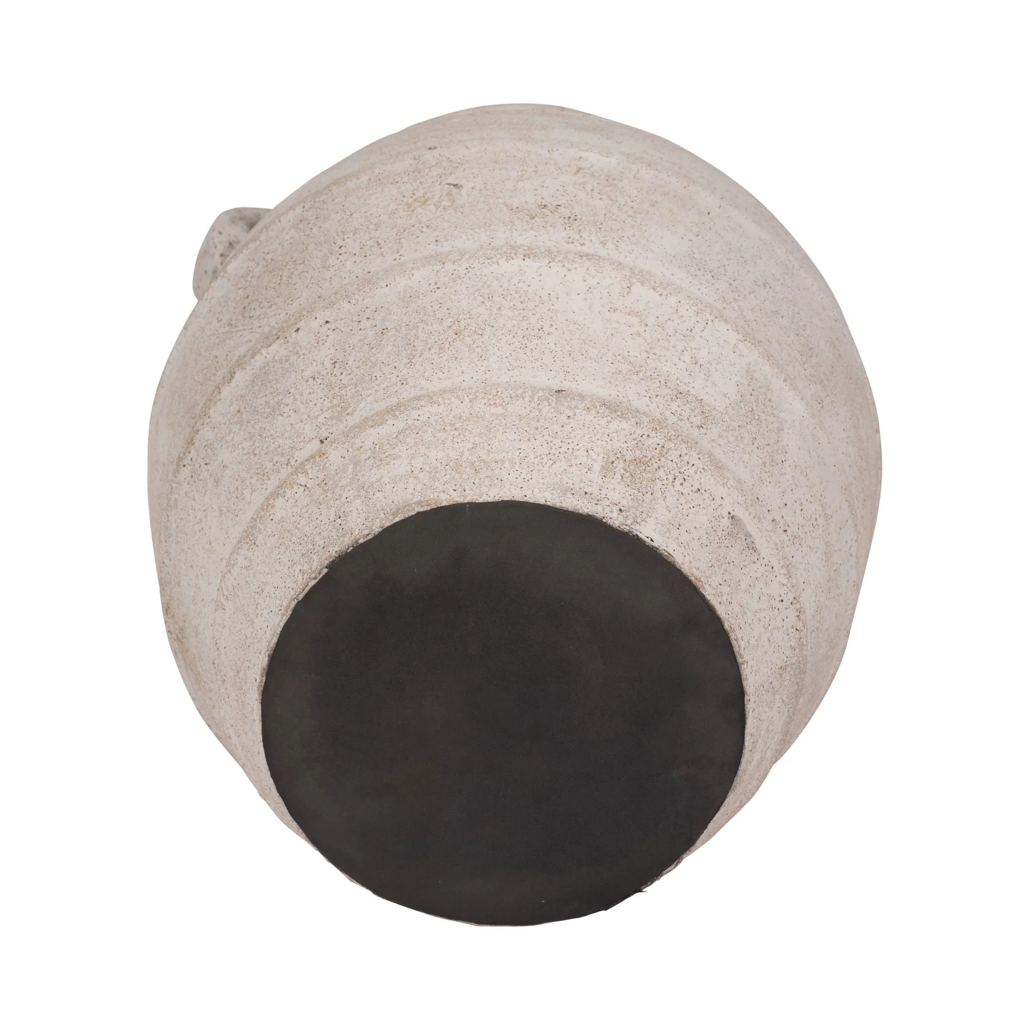 Terracotta, 16" Mini Handle Jug Vase, Ivory - Image 7