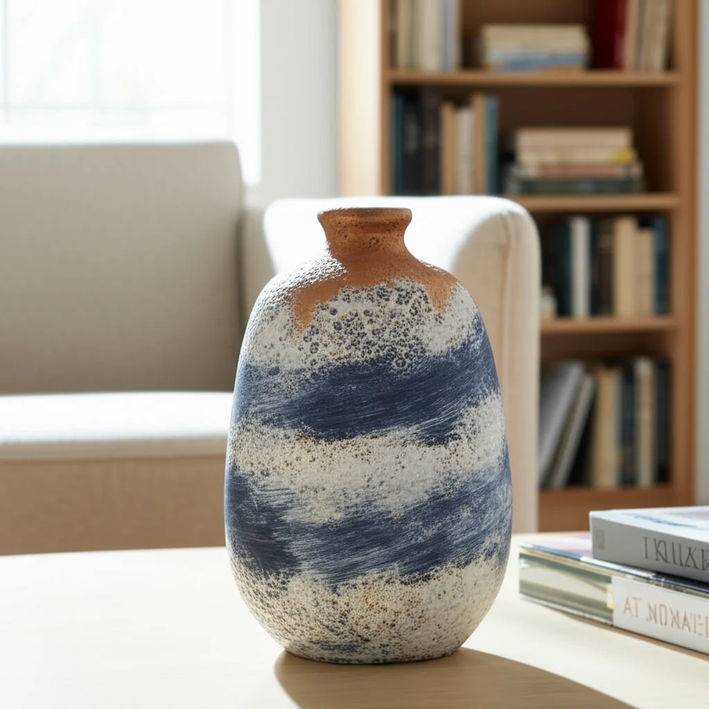 Terracotta, 16" Rustic Vase, Multi - Image 12