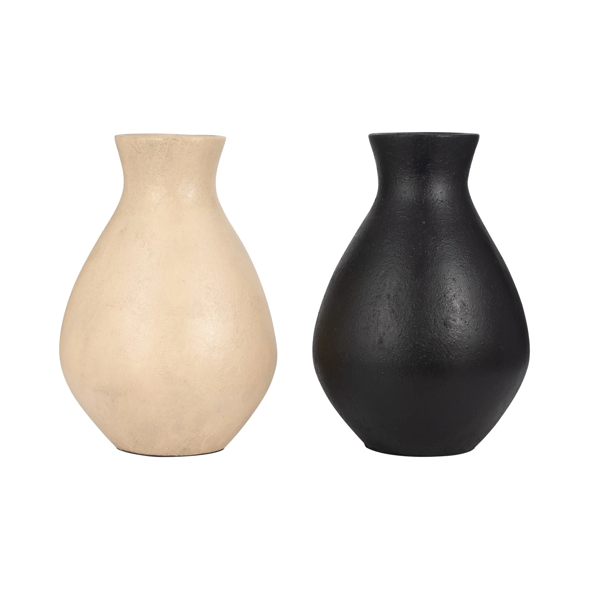 Terracotta, 18" Organic Vase, Black - Image 7