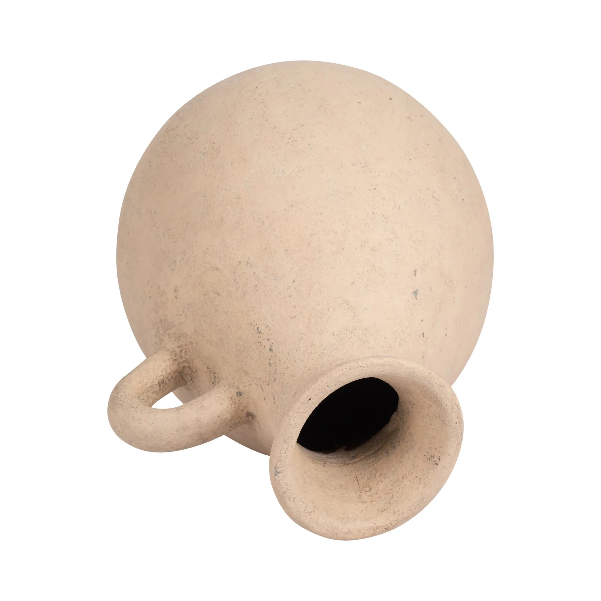 Terracotta, 19" Organic Jug With Handle, Ivory - Image 6