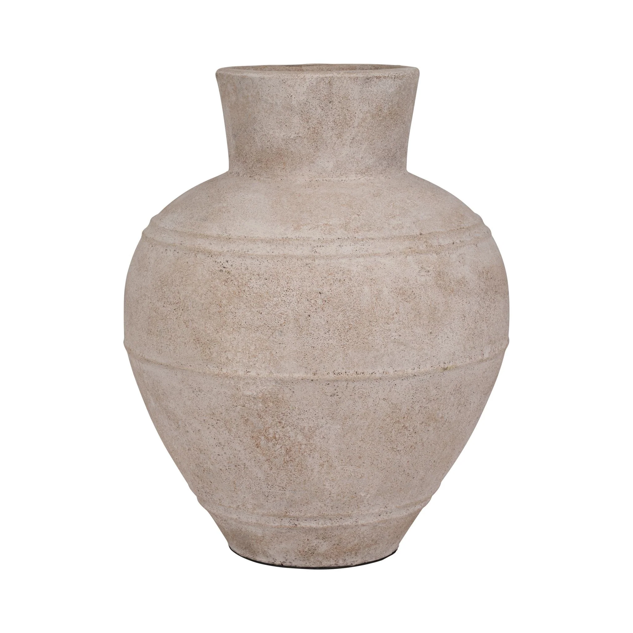 Terracotta, 22" Jug Vase W/ Handle, Ivory - Image 5