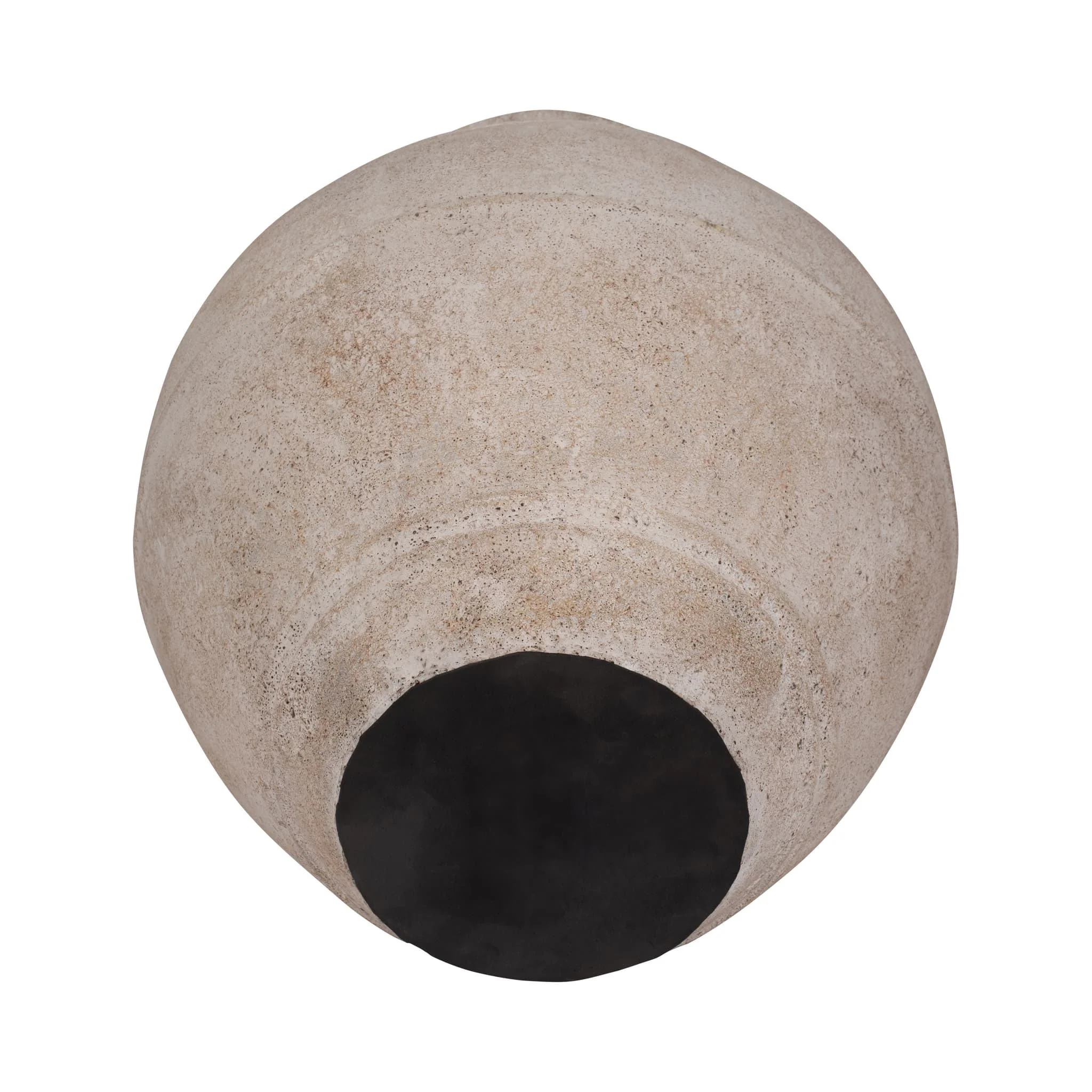 Terracotta, 22" Jug Vase W/ Handle, Ivory - Image 8