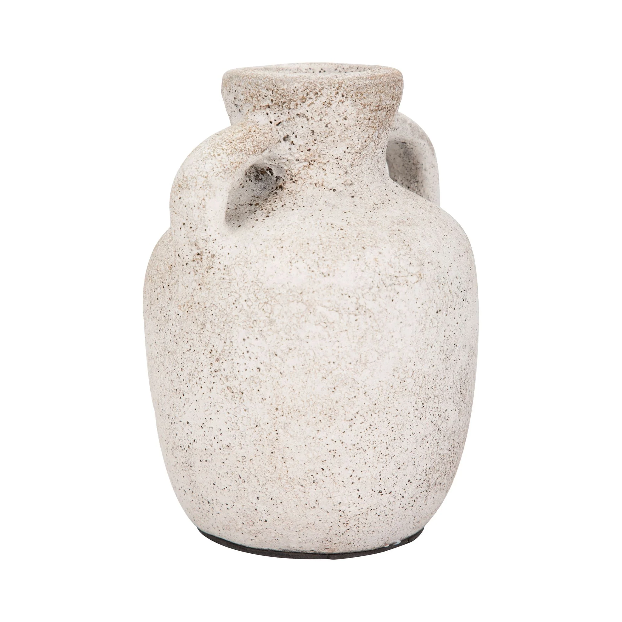 Terracotta, 7" Double Handle Vase, Ivory - Image 3