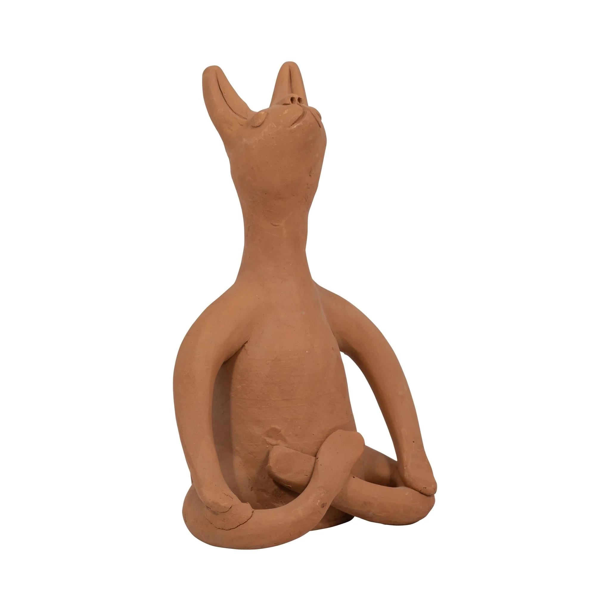 Terracotta, 9" Om Yoga Bunny, Natural - Image 2