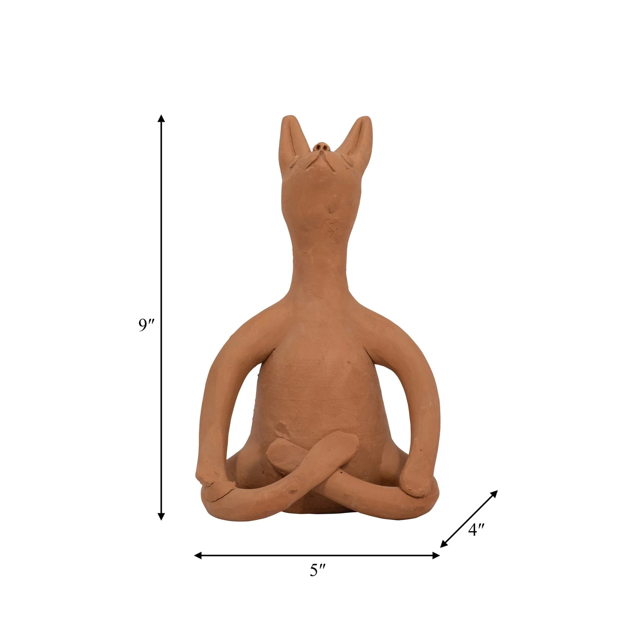 Terracotta, 9" Om Yoga Bunny, Natural - Image 9