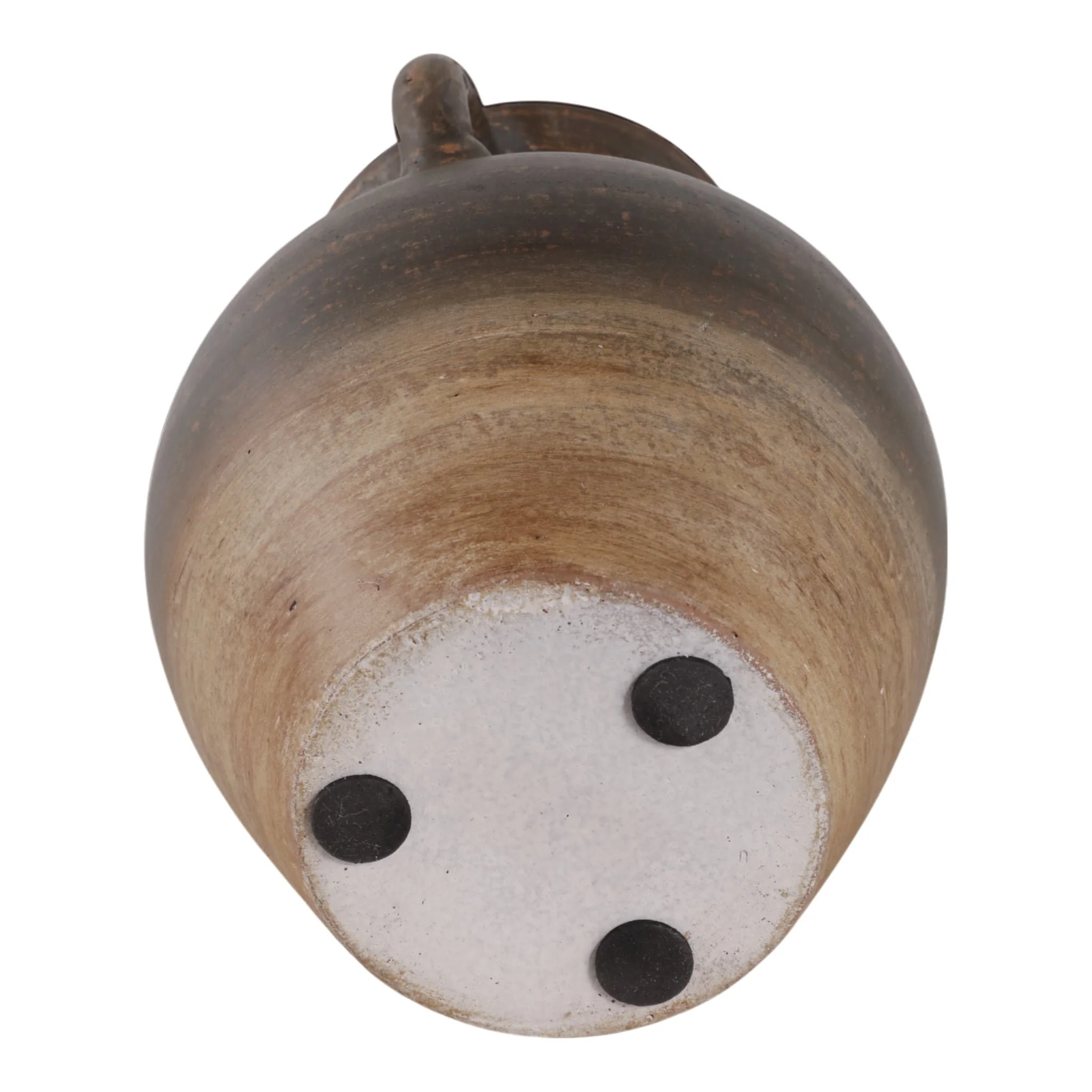 Terracotta, 9" Vase With Handles, Chcolate Brown - Image 7