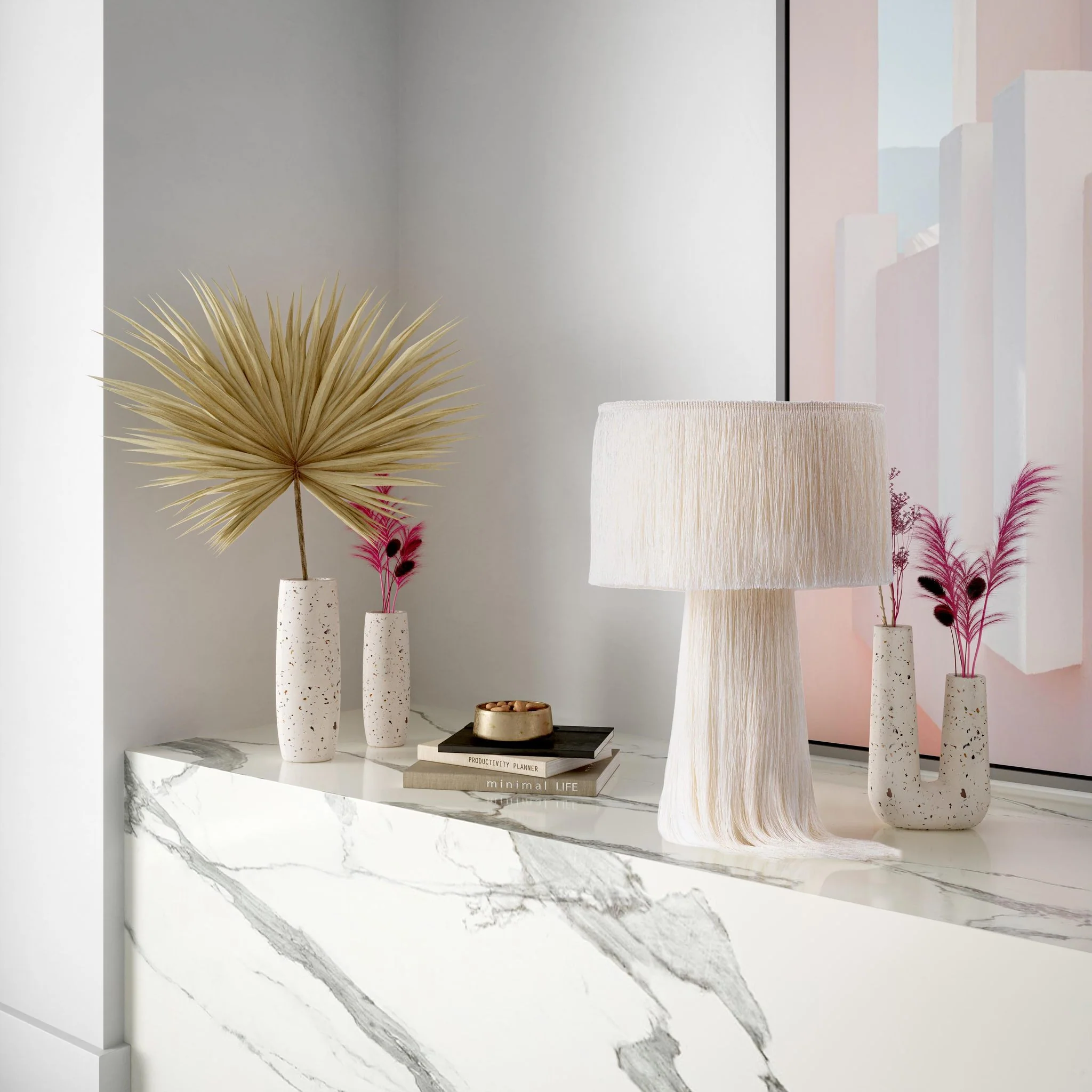 Terrazzo Novelty Tube Vase - Image 2