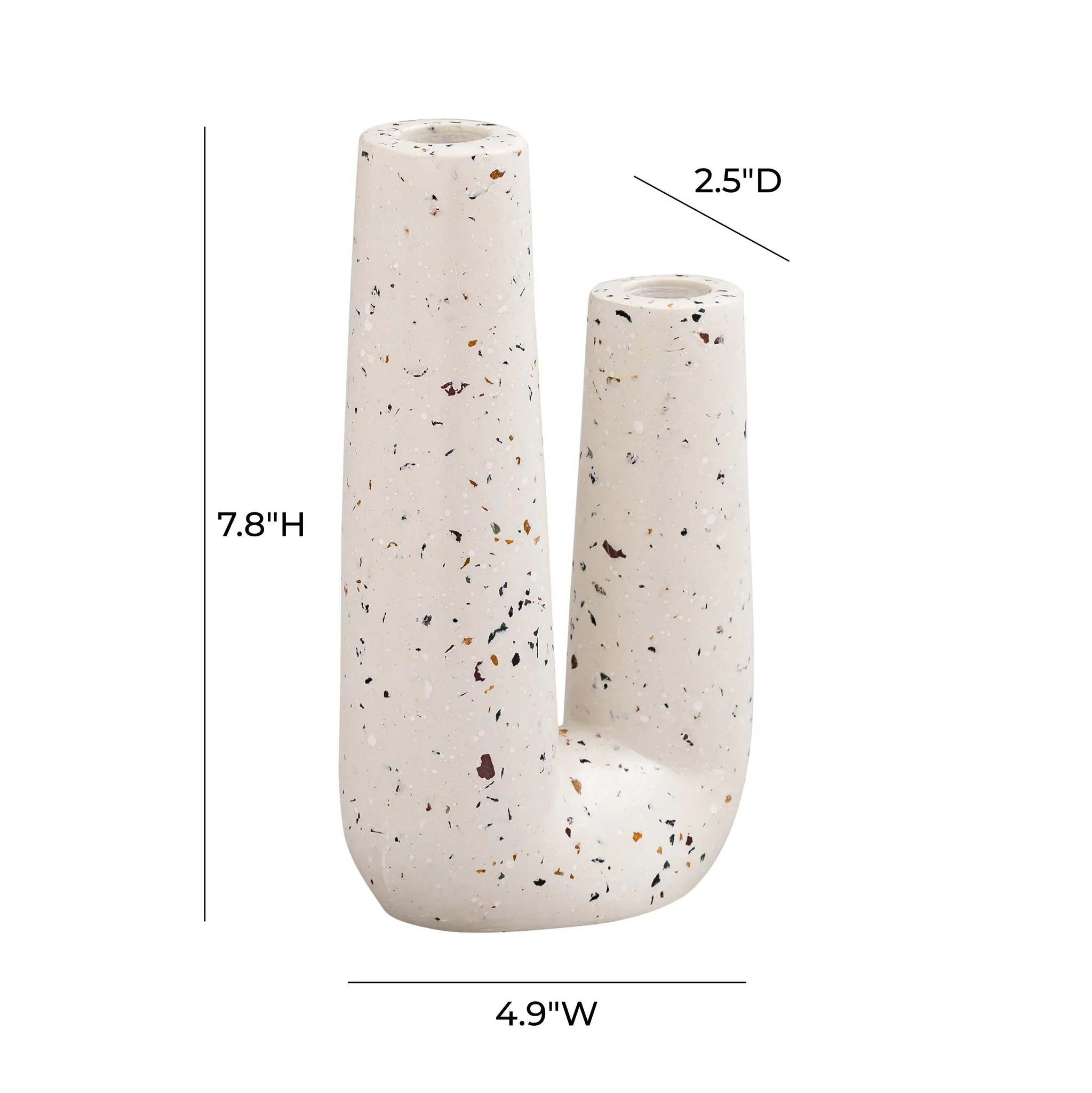 Terrazzo Novelty Tube Vase - Image 5