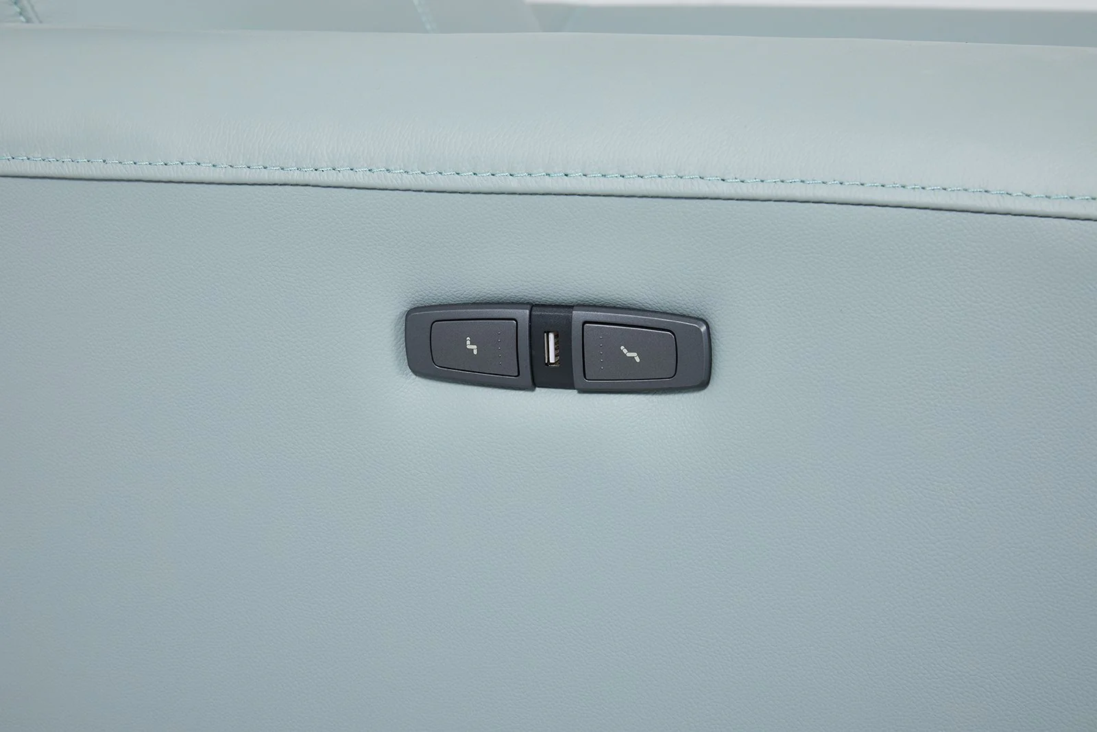 Themis Power Sectional, Left Chaise, Pale Blue - Image 3