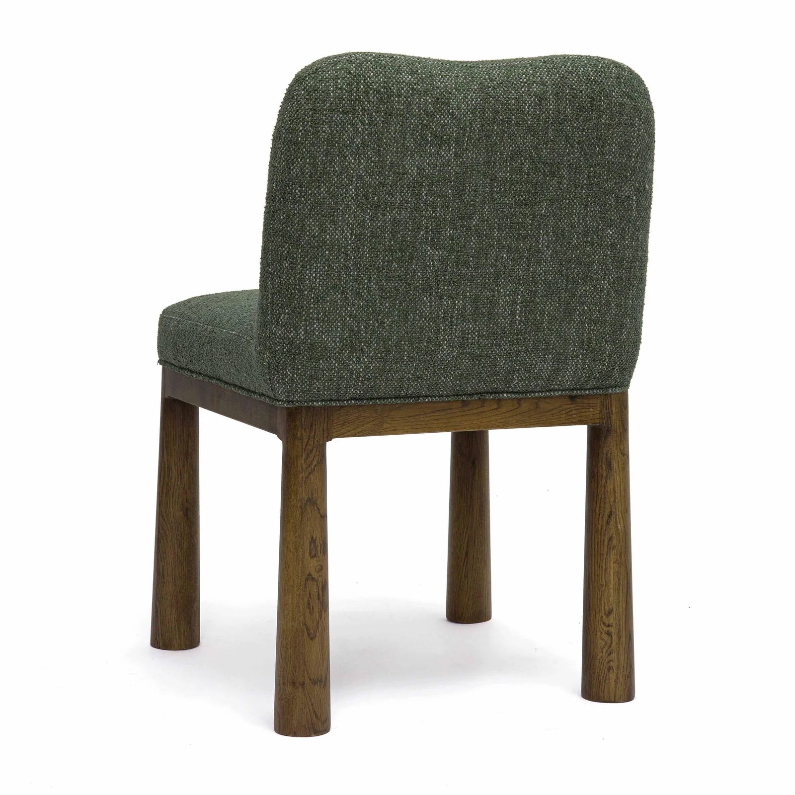 Tiara Forest Green Performance Basketweave Fabric Dining Chair - Image 4