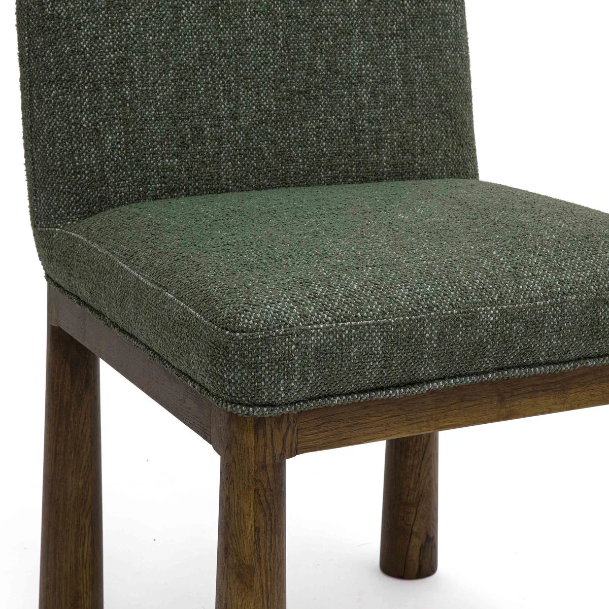 Tiara Forest Green Performance Basketweave Fabric Dining Chair - Image 5