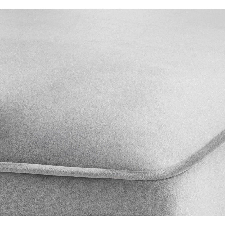 Tiffany Grey Velvet Counter Stool - Image 6