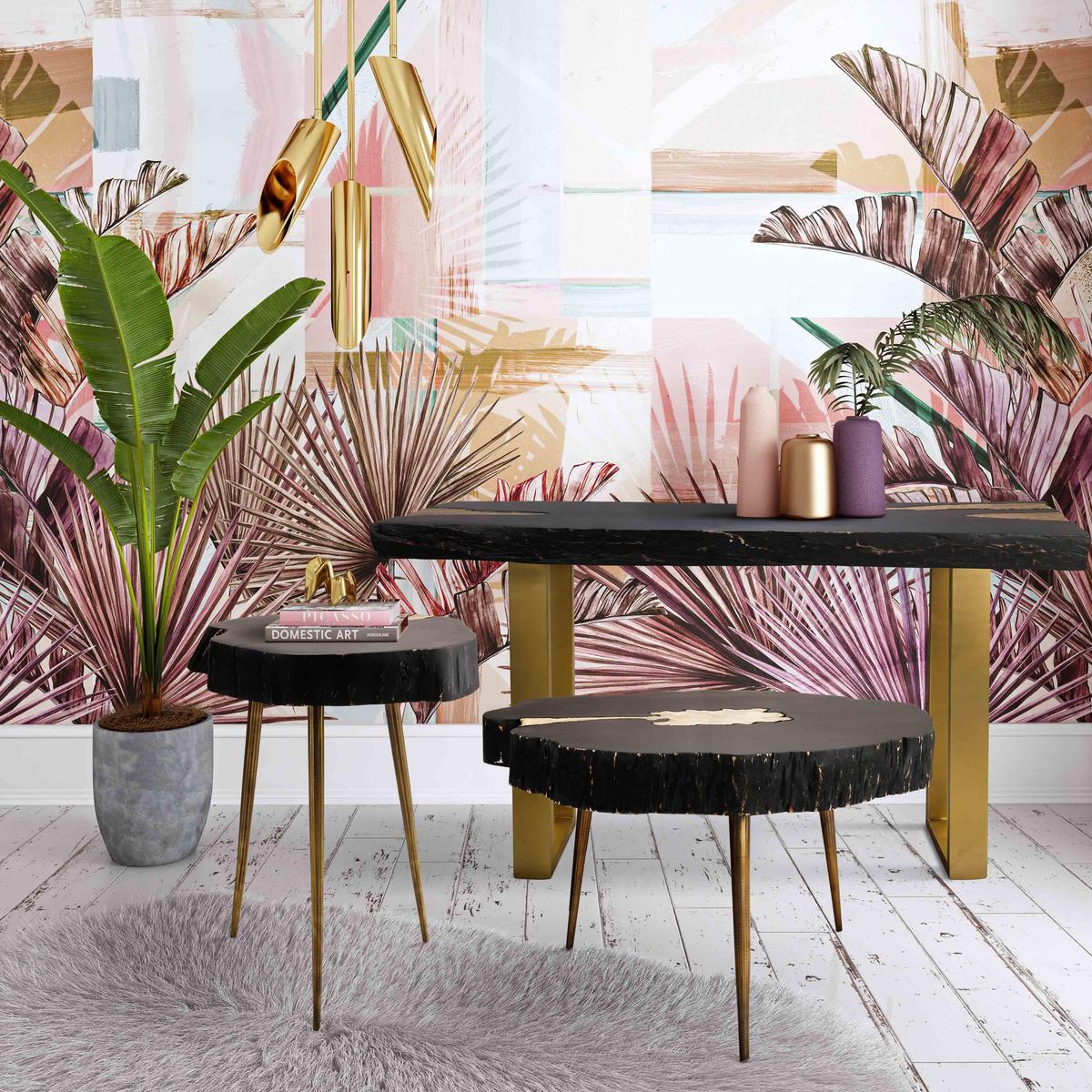 Timber Black and Brass Coffee Table - Image 2
