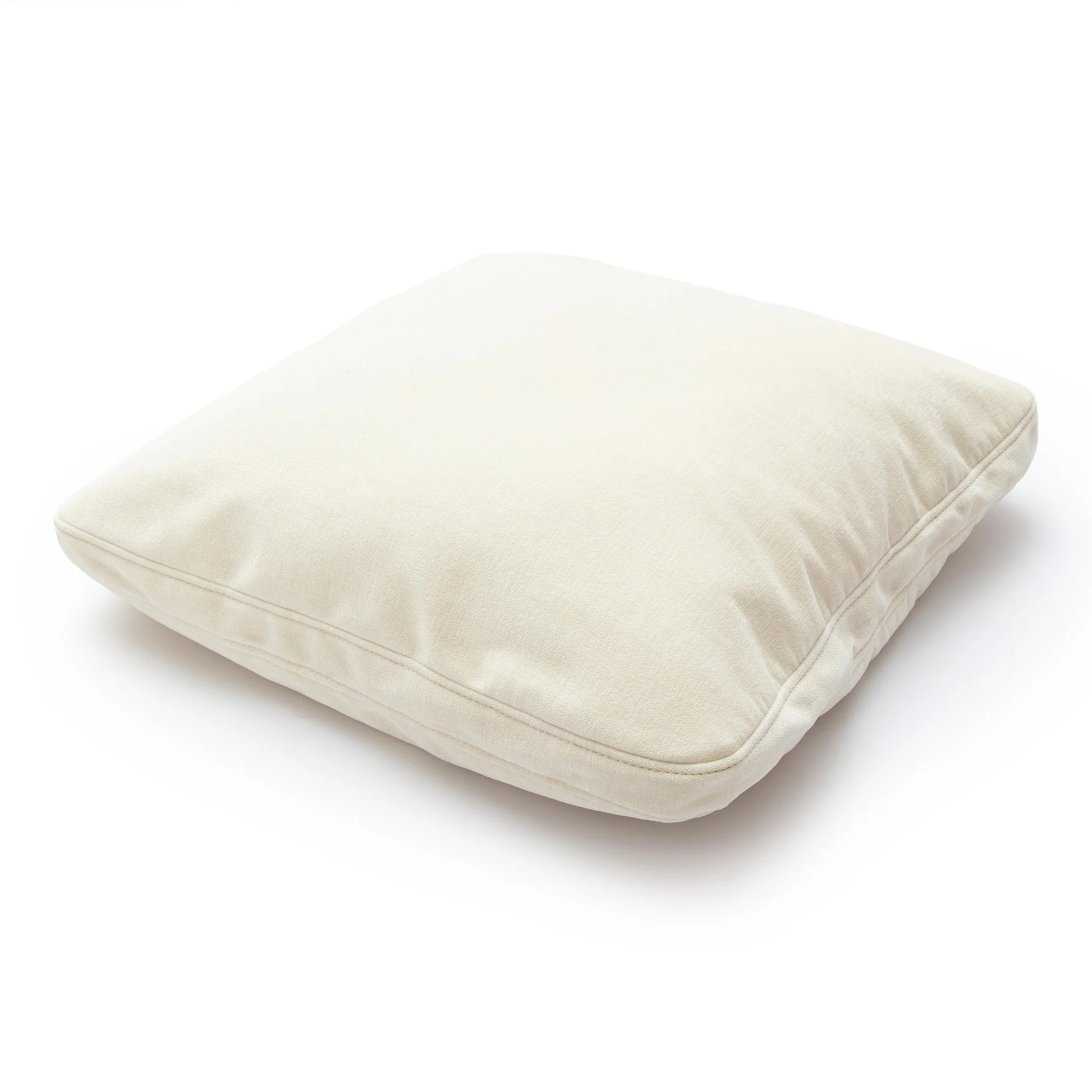 Tipsy Cream Chenille 20 x 20 inch Square Floppy Pillow - Image 3