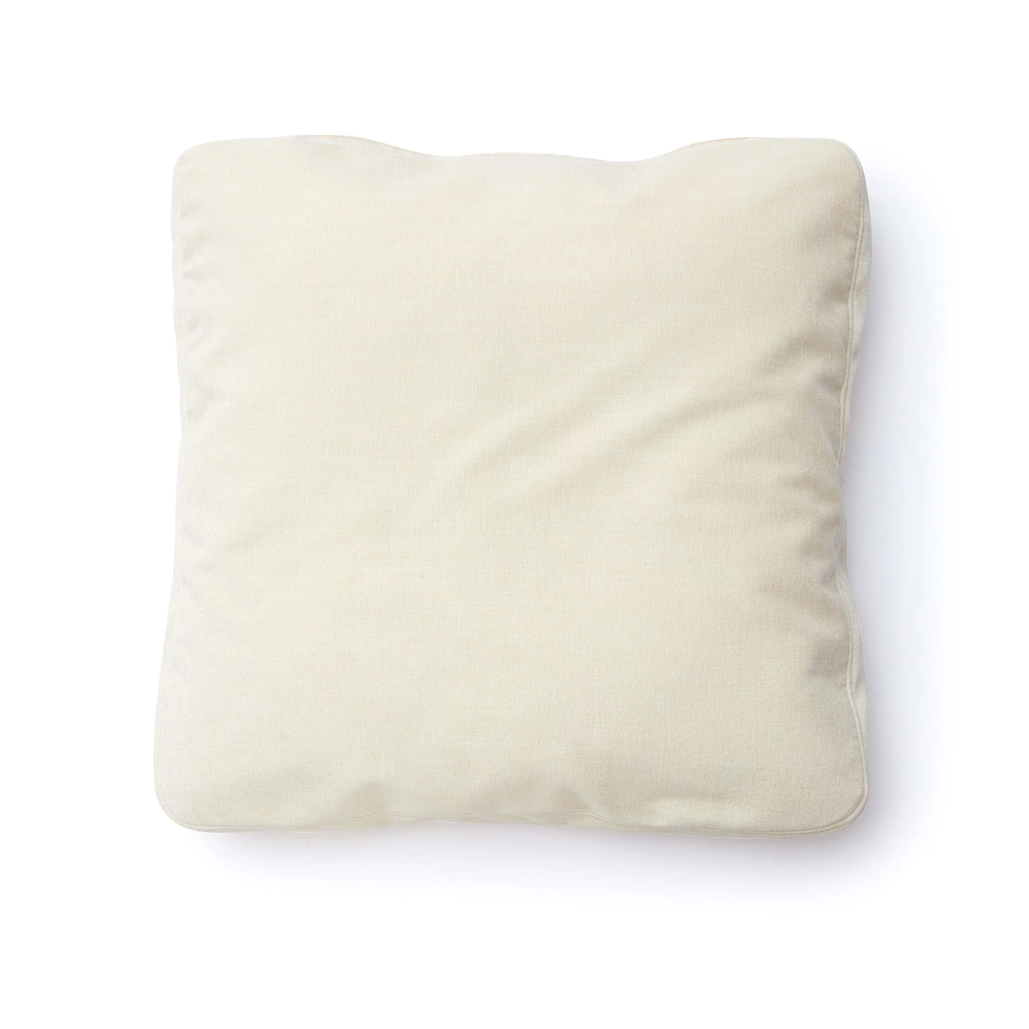 Tipsy Cream Chenille 24 x 24 inch Square Floppy Pillow - Image 2
