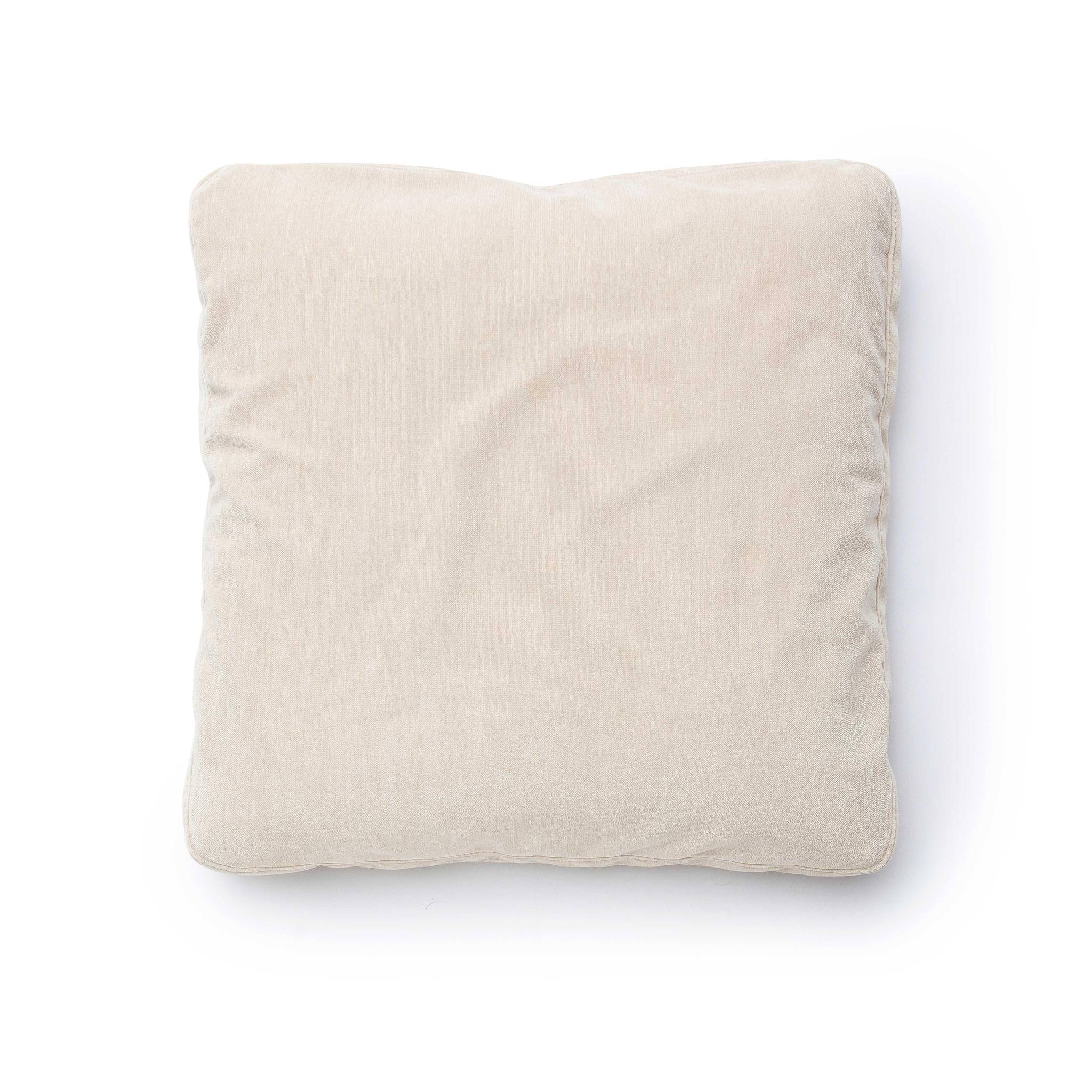 Tipsy Taupe Upcycle Chenille 24 x 24 inch Square Floppy Pillow - Image 2