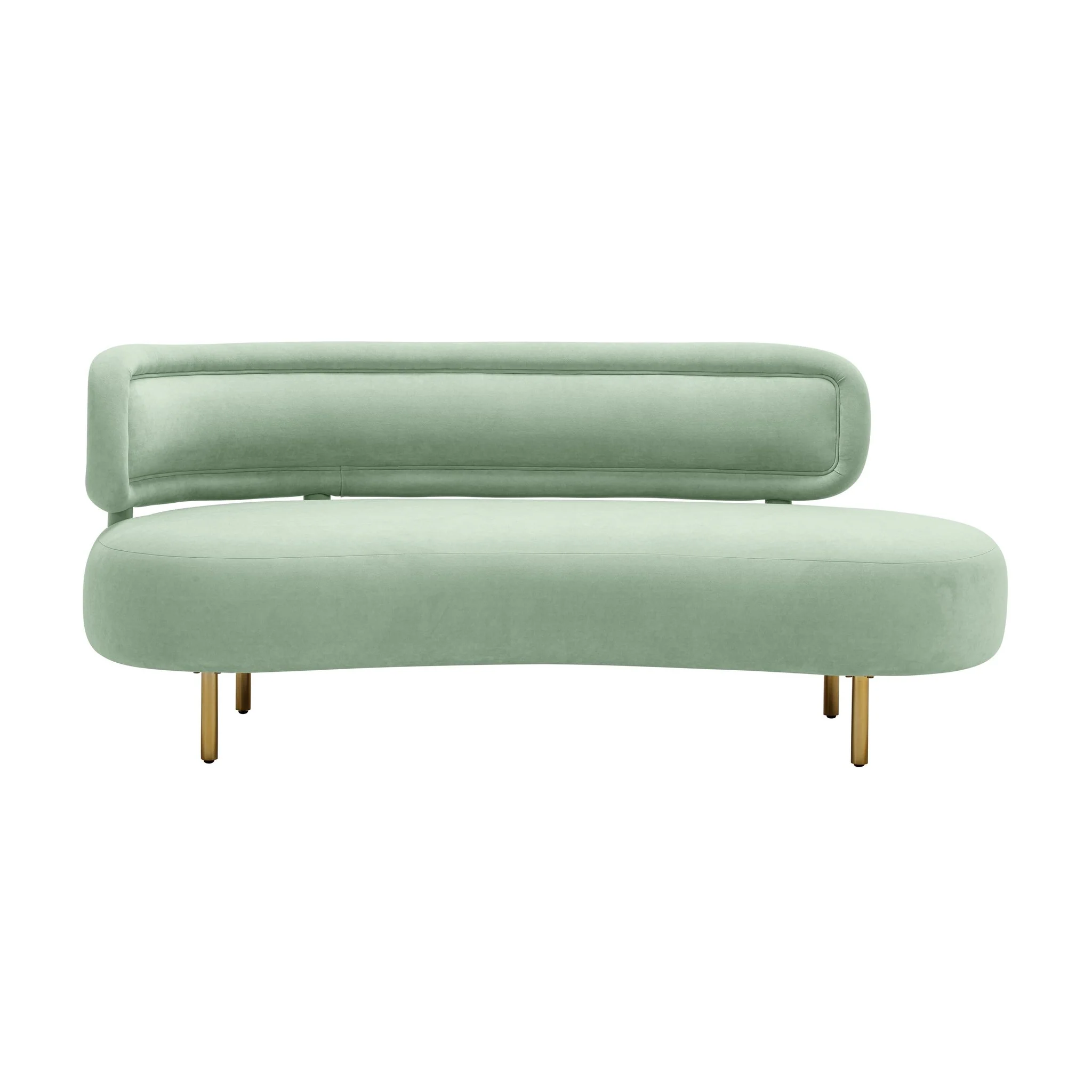 Tischa Mint Green Velvet Sofa - Image 3