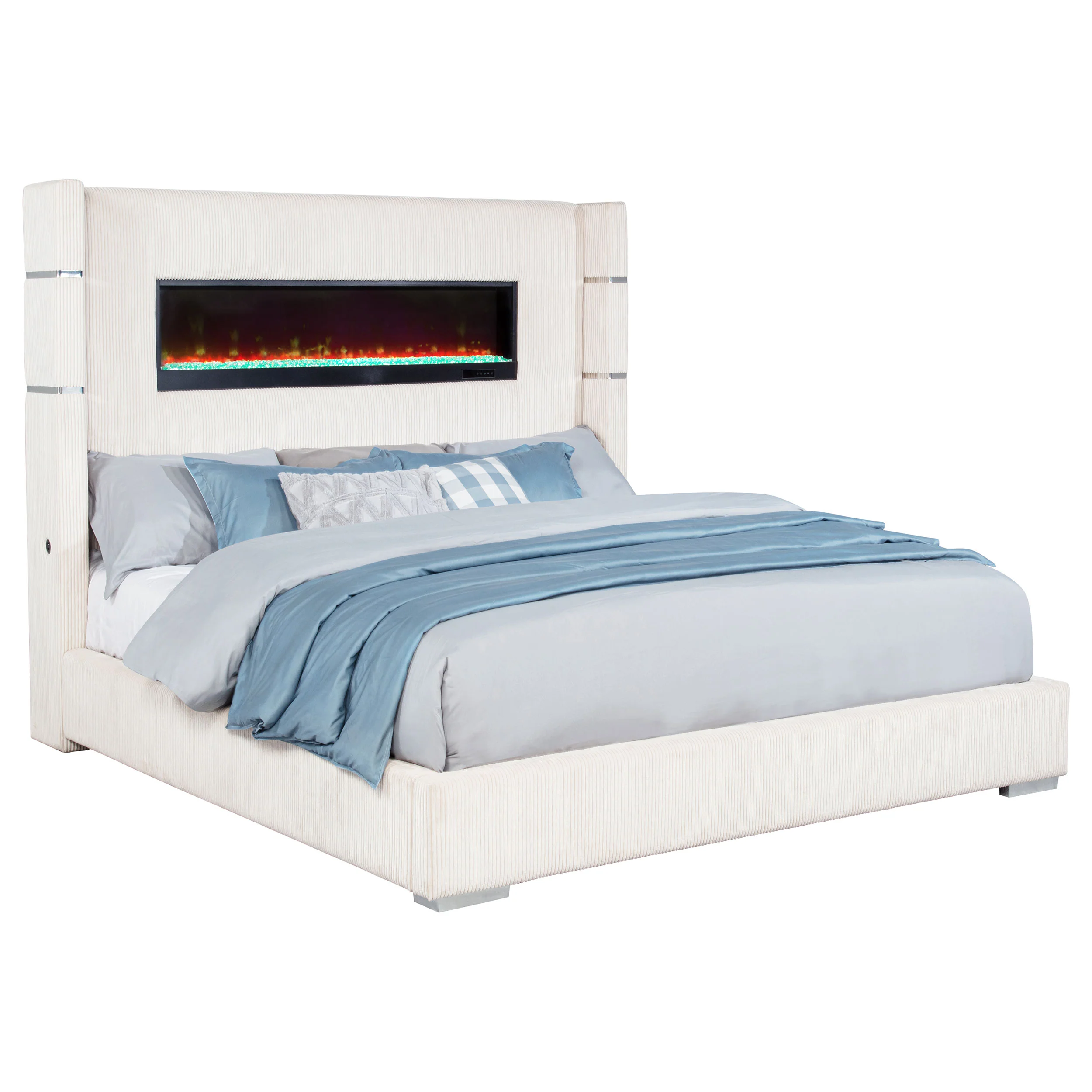 Tisdall Wingback Bed with Flame Visualizer - Image 13